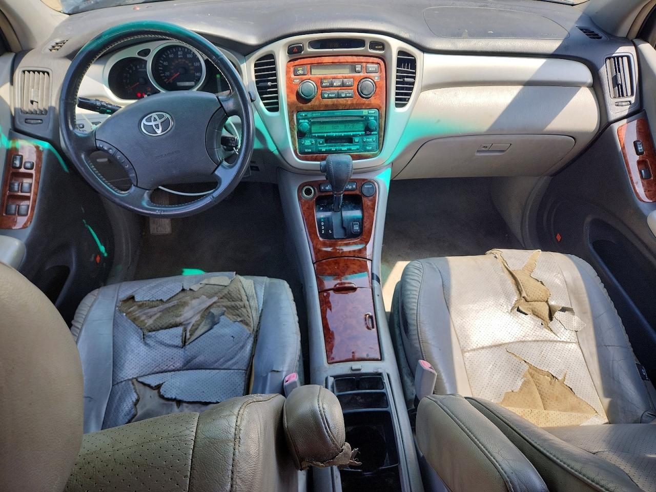 2005 Toyota Highlander Limited Blue vin: JTEDP21A450073830