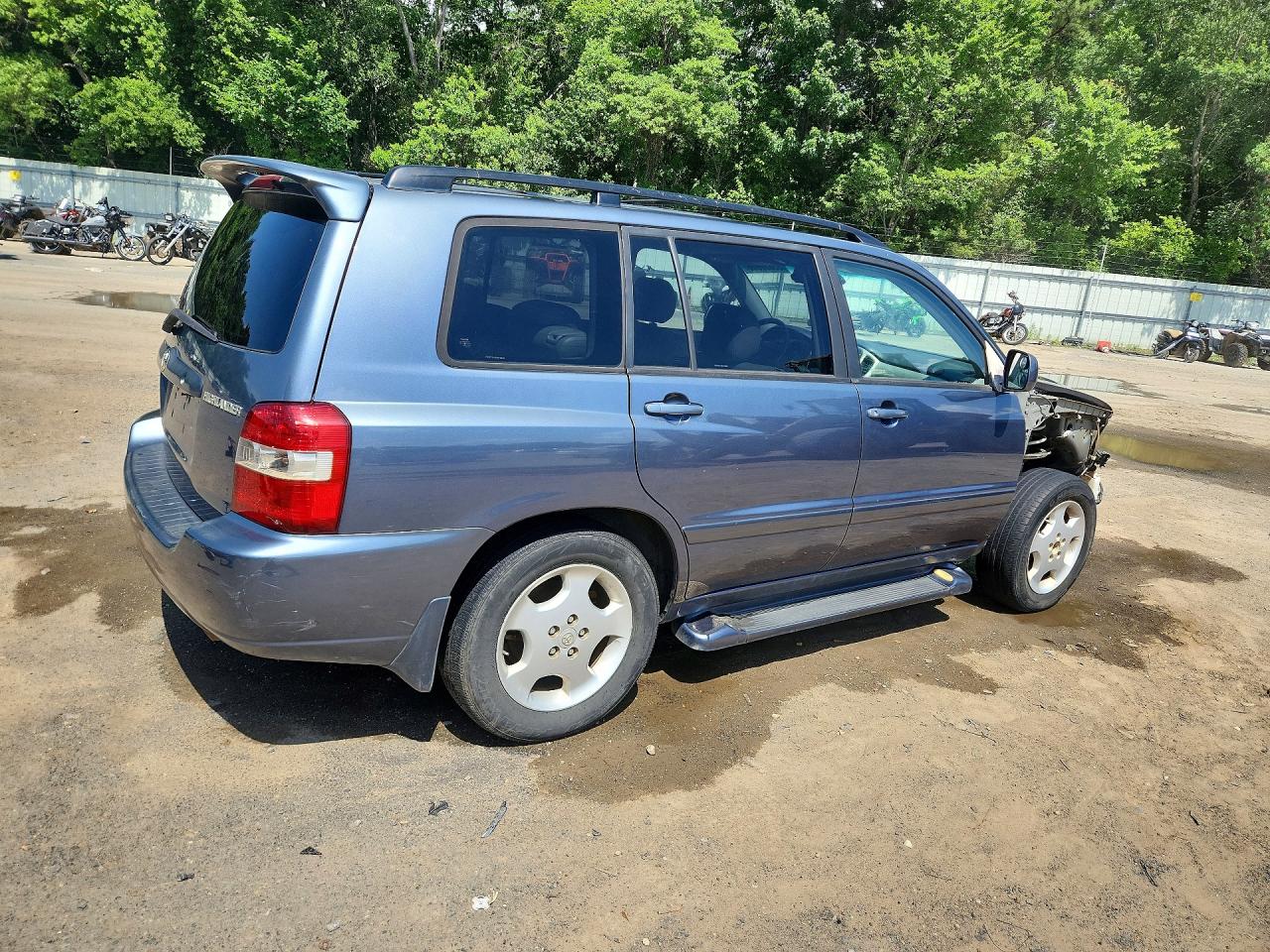 2005 Toyota Highlander Limited Blue vin: JTEDP21A450073830
