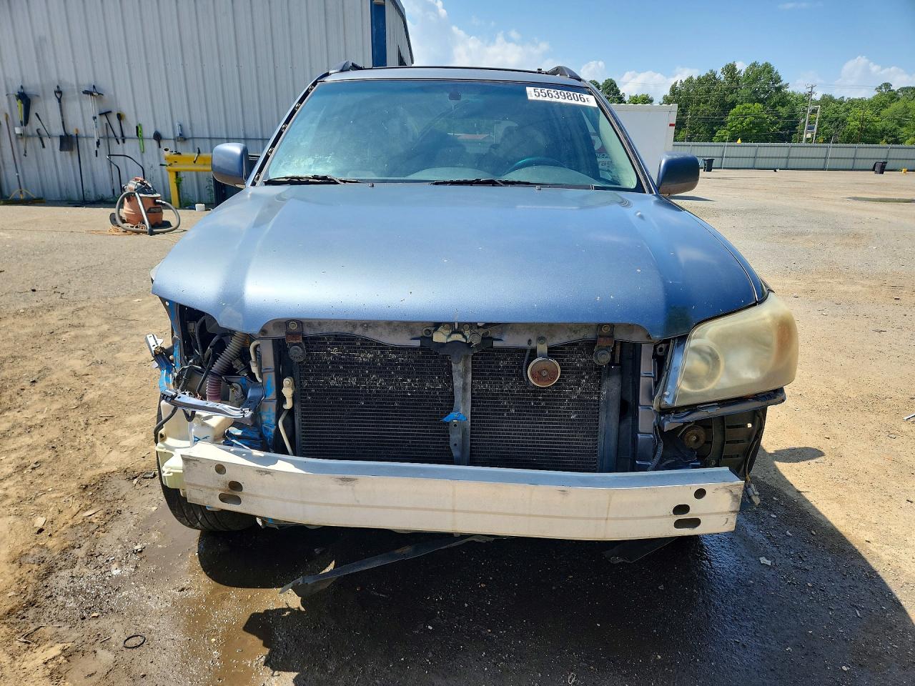 2005 Toyota Highlander Limited Blue vin: JTEDP21A450073830