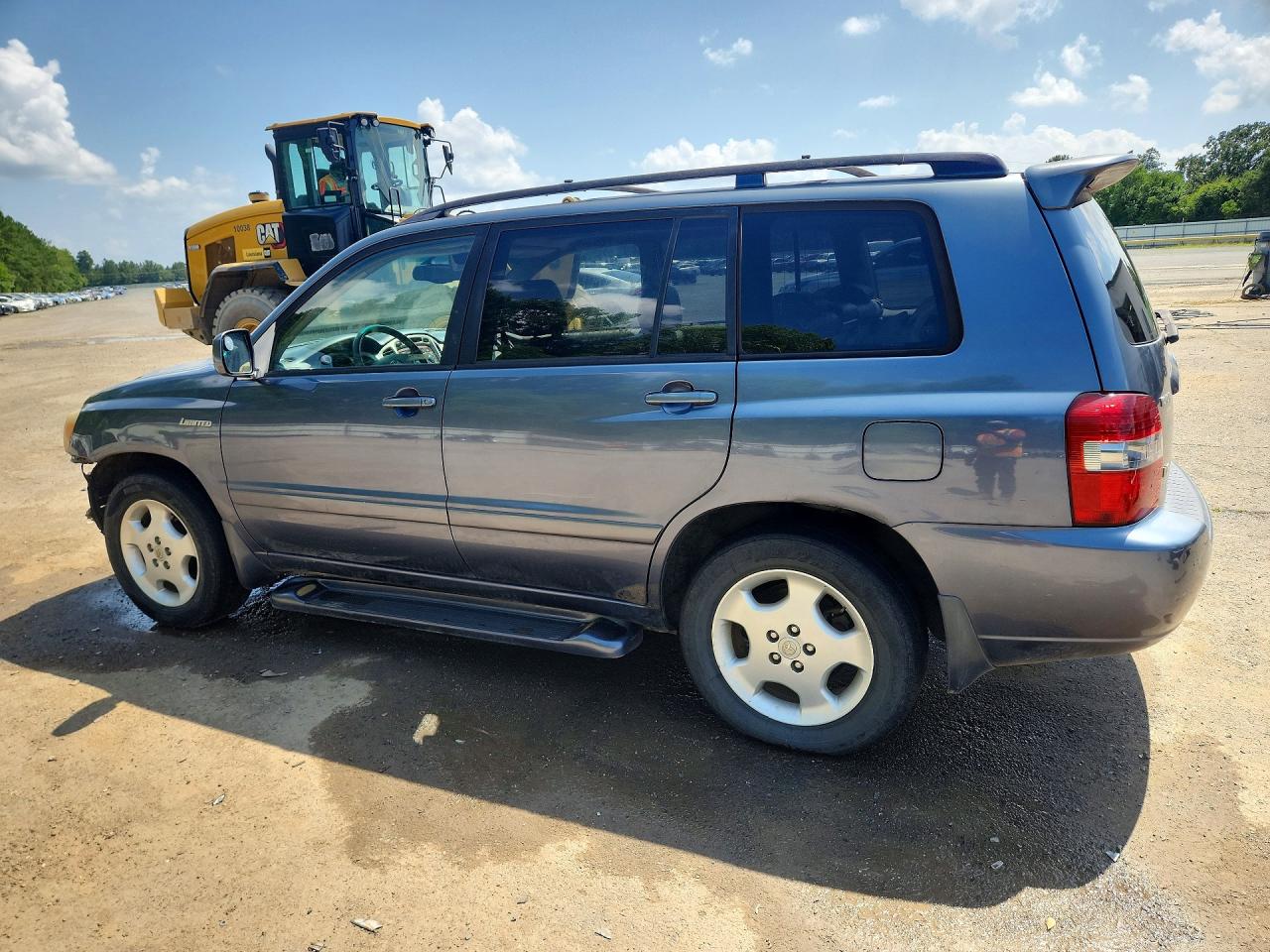 2005 Toyota Highlander Limited Blue vin: JTEDP21A450073830