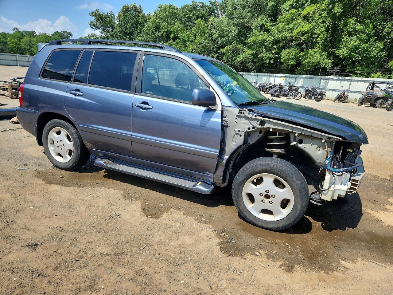 2005 Toyota Highlander Limited Blue vin: JTEDP21A450073830