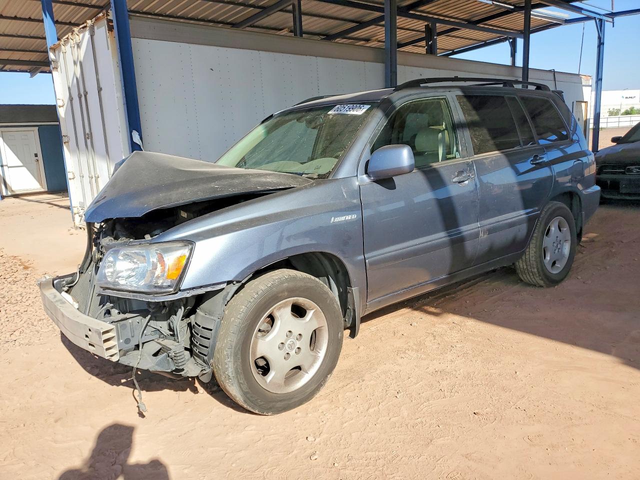 2005 Toyota Highlander Limited Gray vin: JTEDP21A450080678
