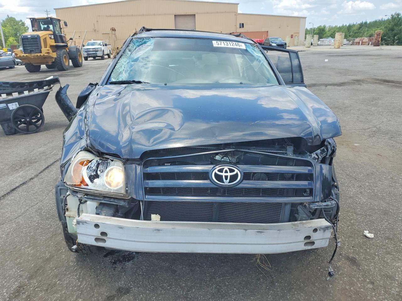 2005 Toyota Highlander Limited Black vin: JTEDP21A450081331