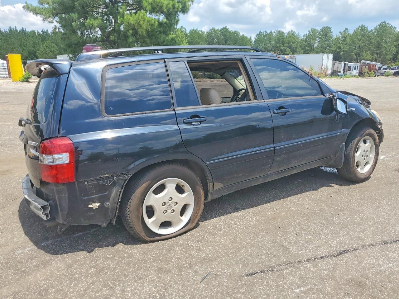 2005 Toyota Highlander Limited Black vin: JTEDP21A450081331