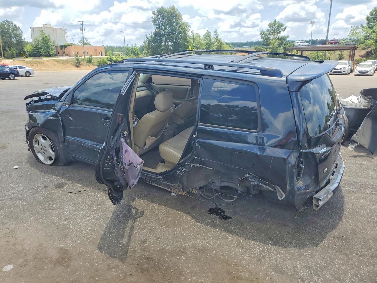 2005 Toyota Highlander Limited Black vin: JTEDP21A450081331