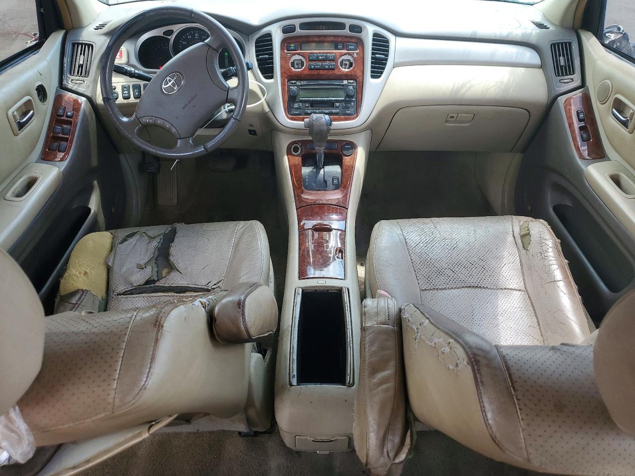 2005 Toyota Highlander Limited Black vin: JTEDP21A450081331