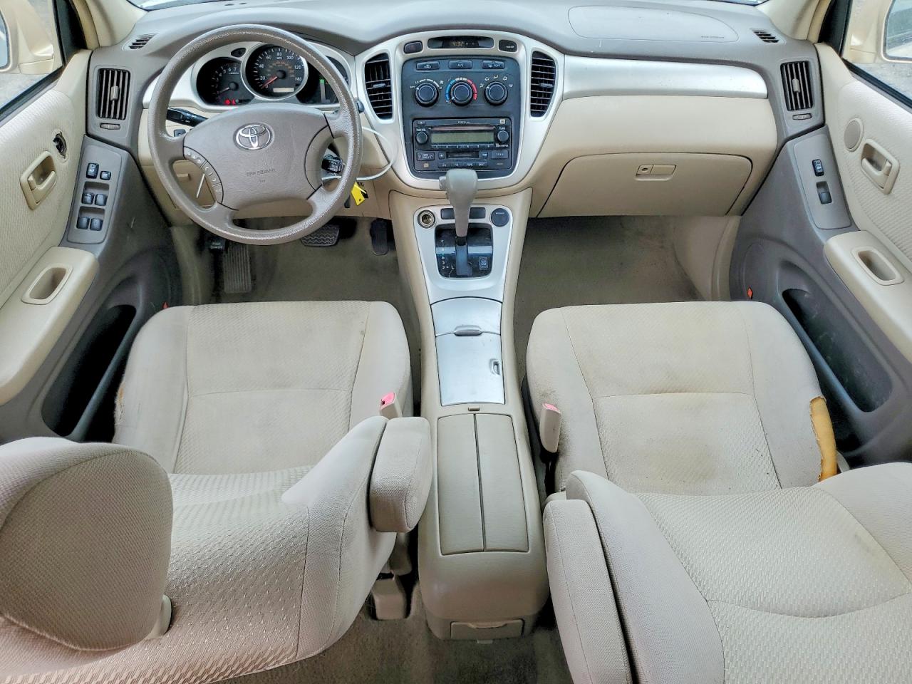 2006 Toyota Highlander Base Tan vin: JTEDP21A460097983