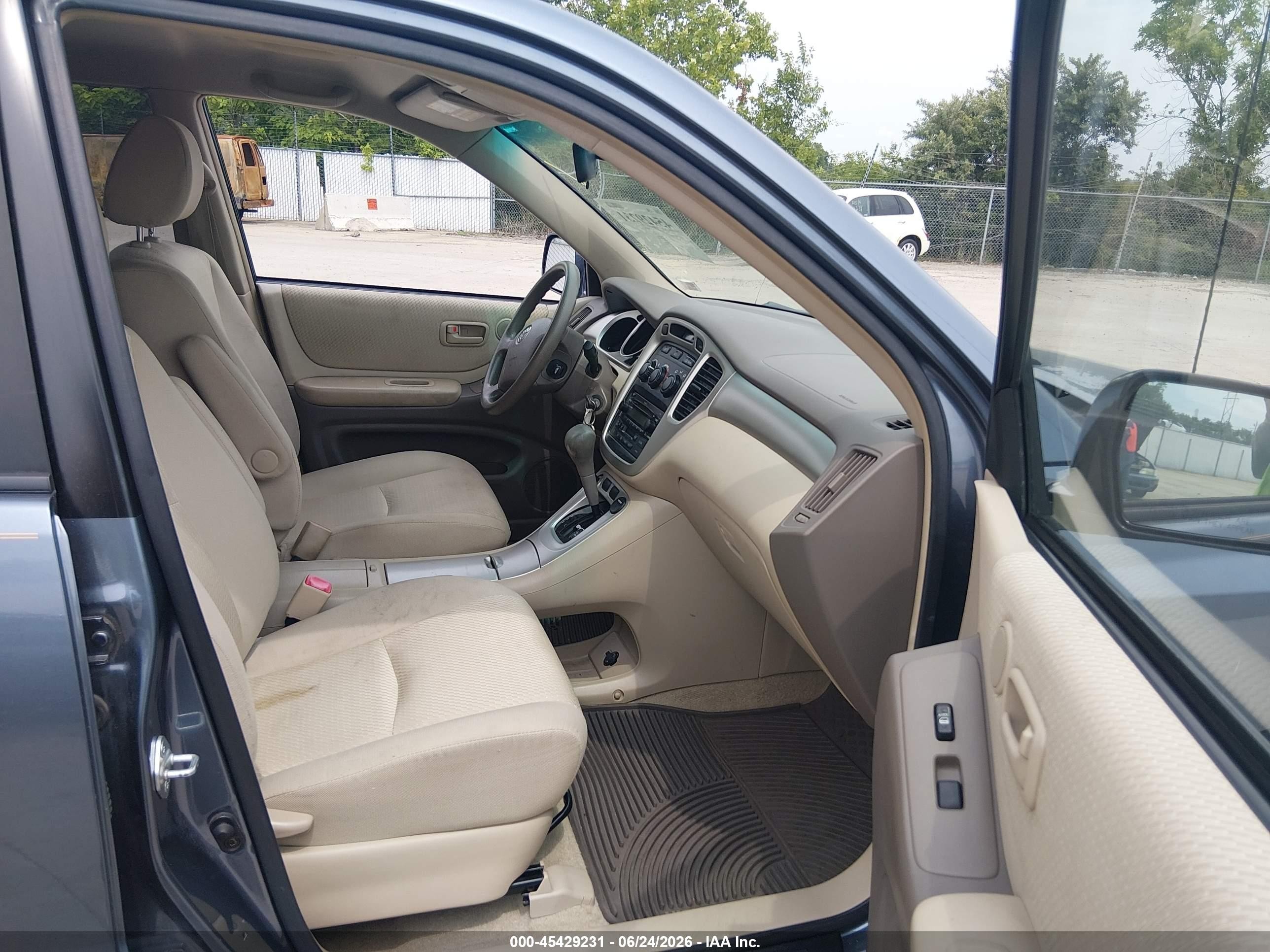 2006 Toyota Highlander V6 Blue vin: JTEDP21A460106830