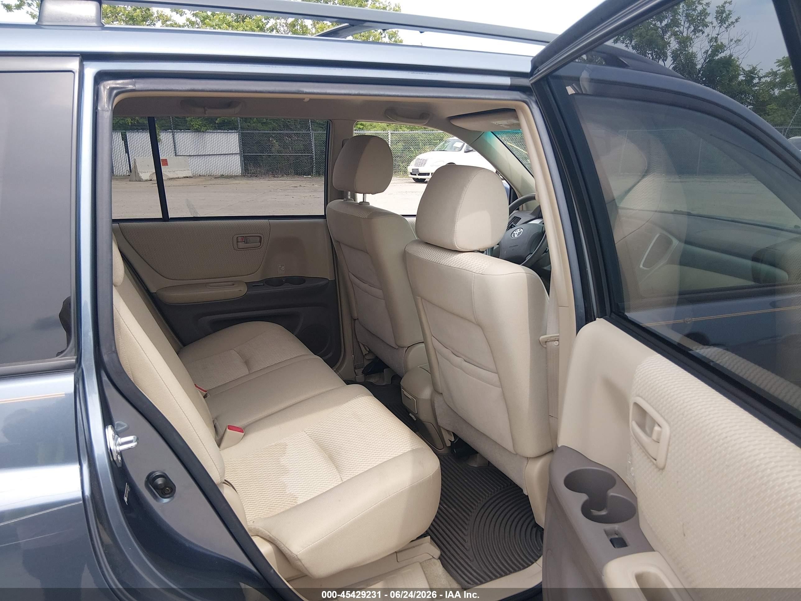 2006 Toyota Highlander V6 Blue vin: JTEDP21A460106830