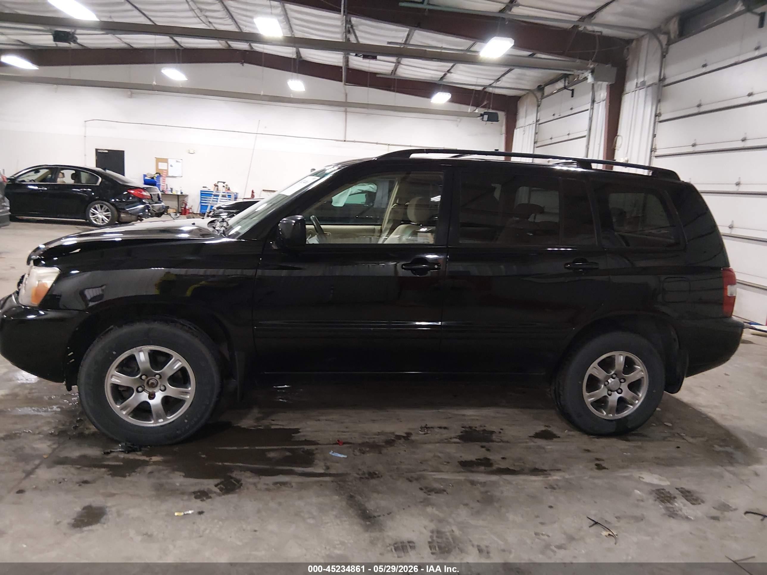 2006 Toyota Highlander V6 Black vin: JTEDP21A460107802