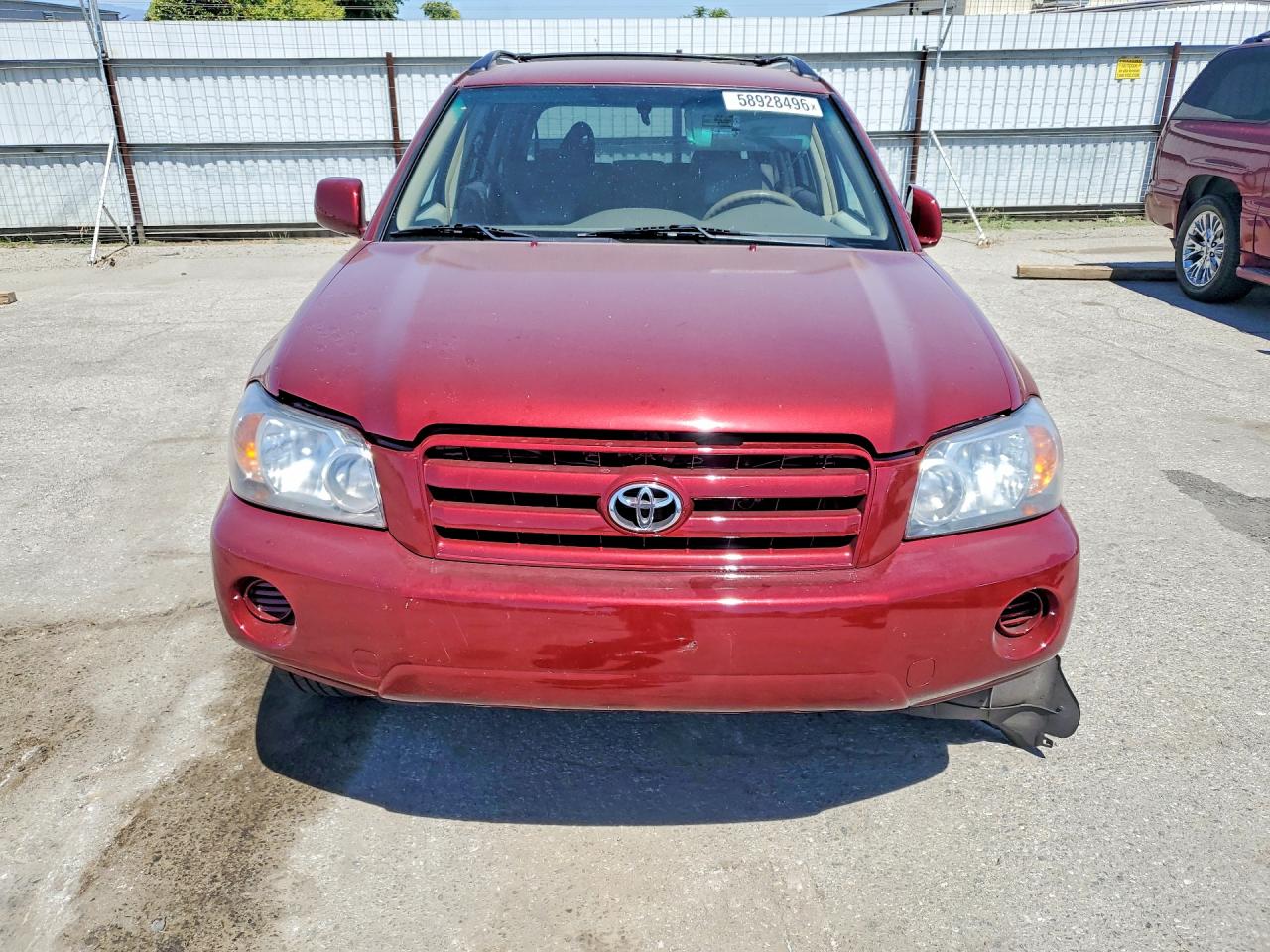2006 Toyota Highlander Limited Burgundy vin: JTEDP21A460110067