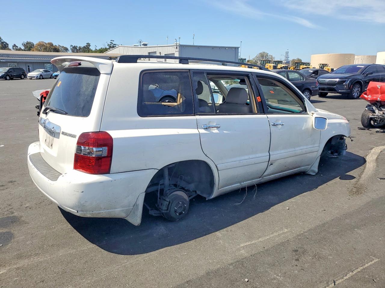 2006 Toyota Highlander Limited White vin: JTEDP21A460113521