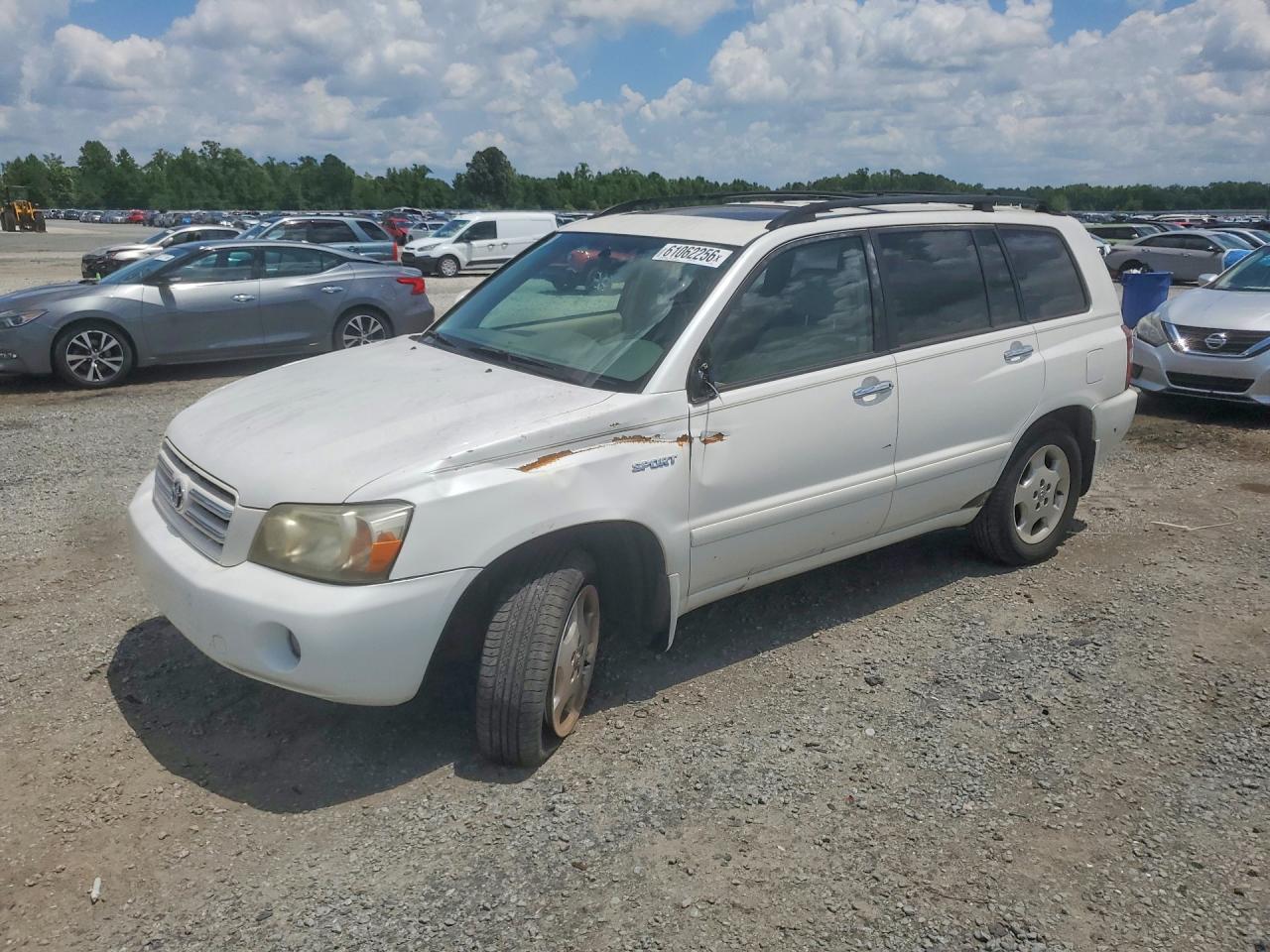 2006 Toyota Highlander Limited White vin: JTEDP21A460118010
