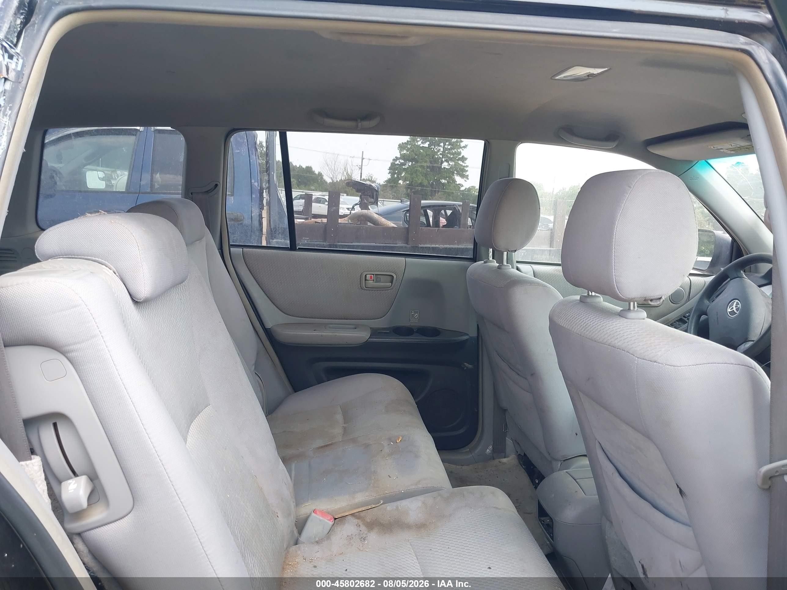 2007 Toyota Highlander 3rd Row Black vin: JTEDP21A470129168