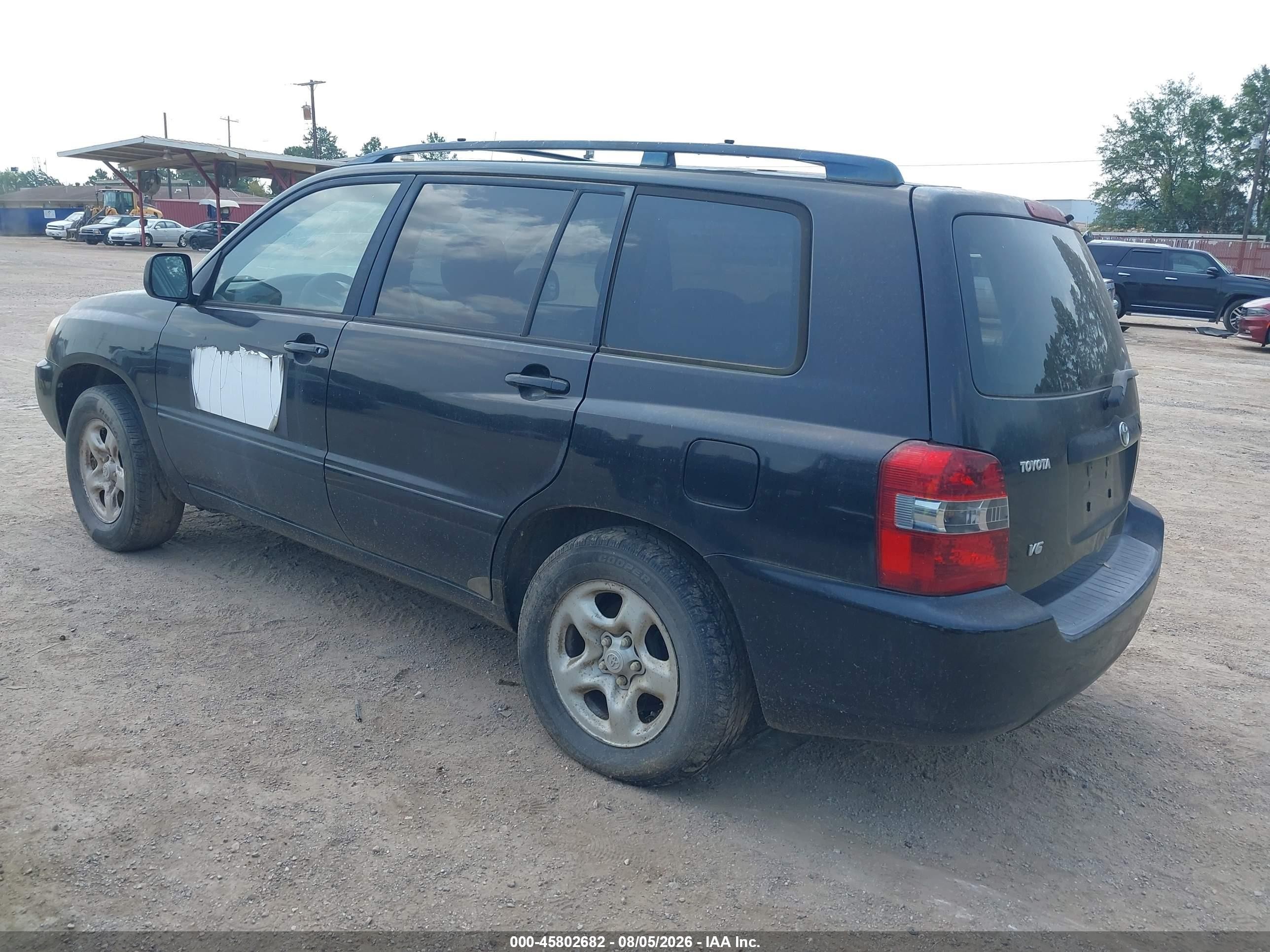 2007 Toyota Highlander 3rd Row Black vin: JTEDP21A470129168