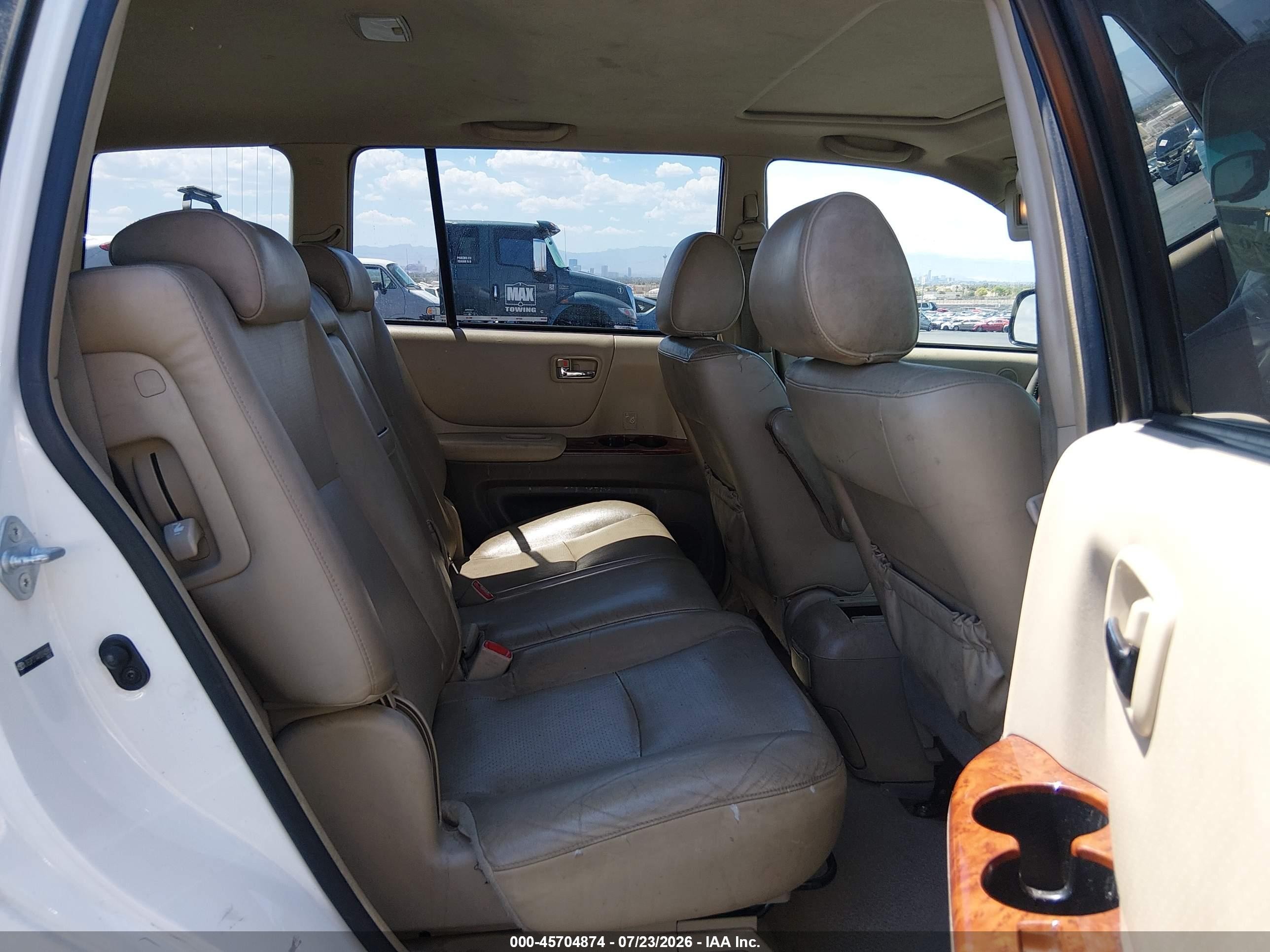 2007 Toyota Highlander Limited W/3rd Row Белый vin: JTEDP21A470143958