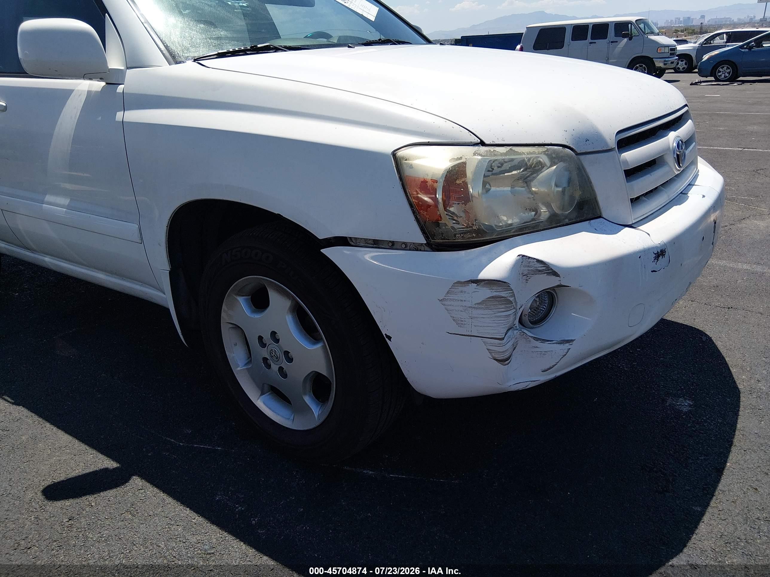2007 Toyota Highlander Limited W/3rd Row Белый vin: JTEDP21A470143958