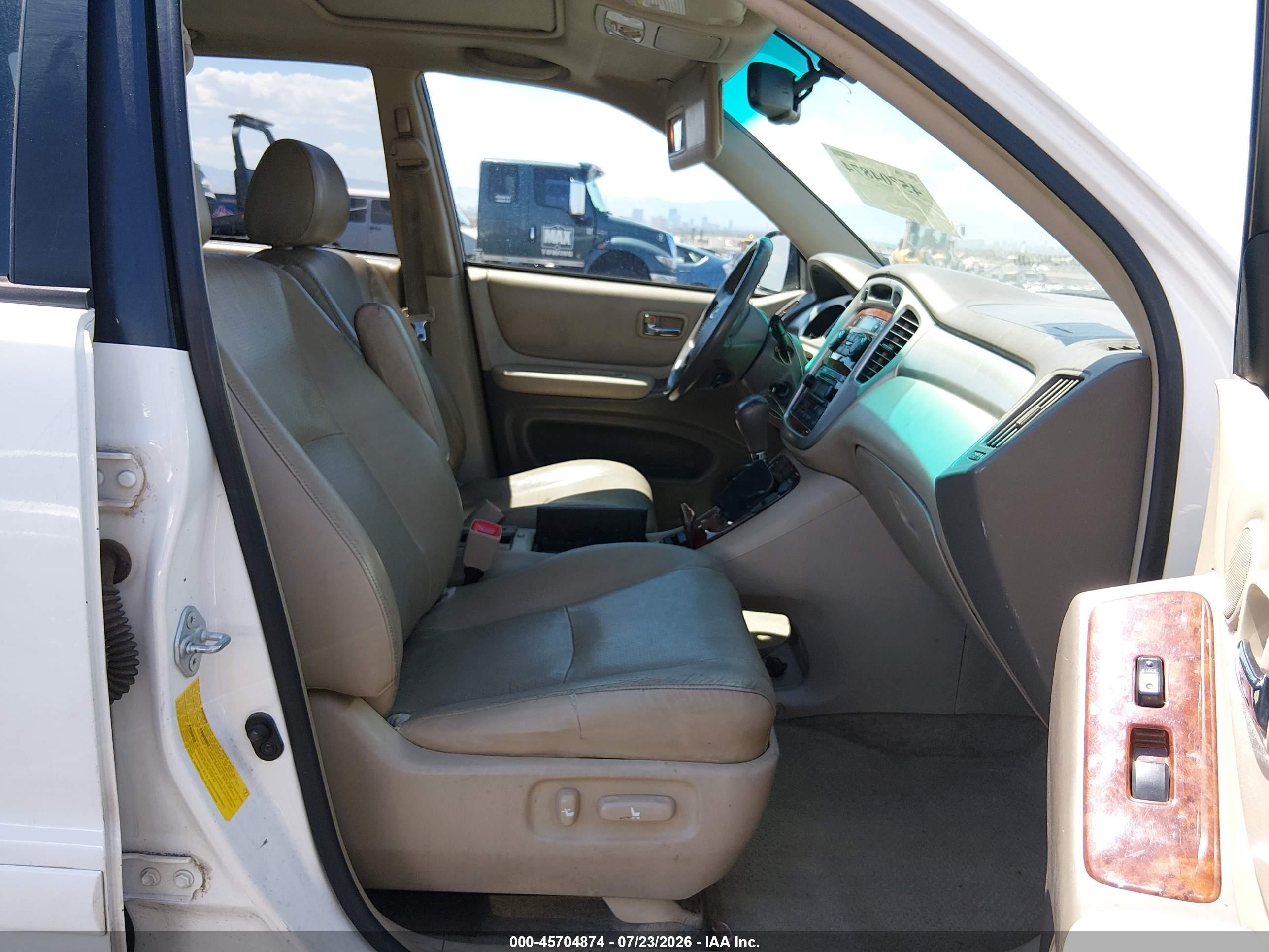 2007 Toyota Highlander Limited W/3rd Row Белый vin: JTEDP21A470143958