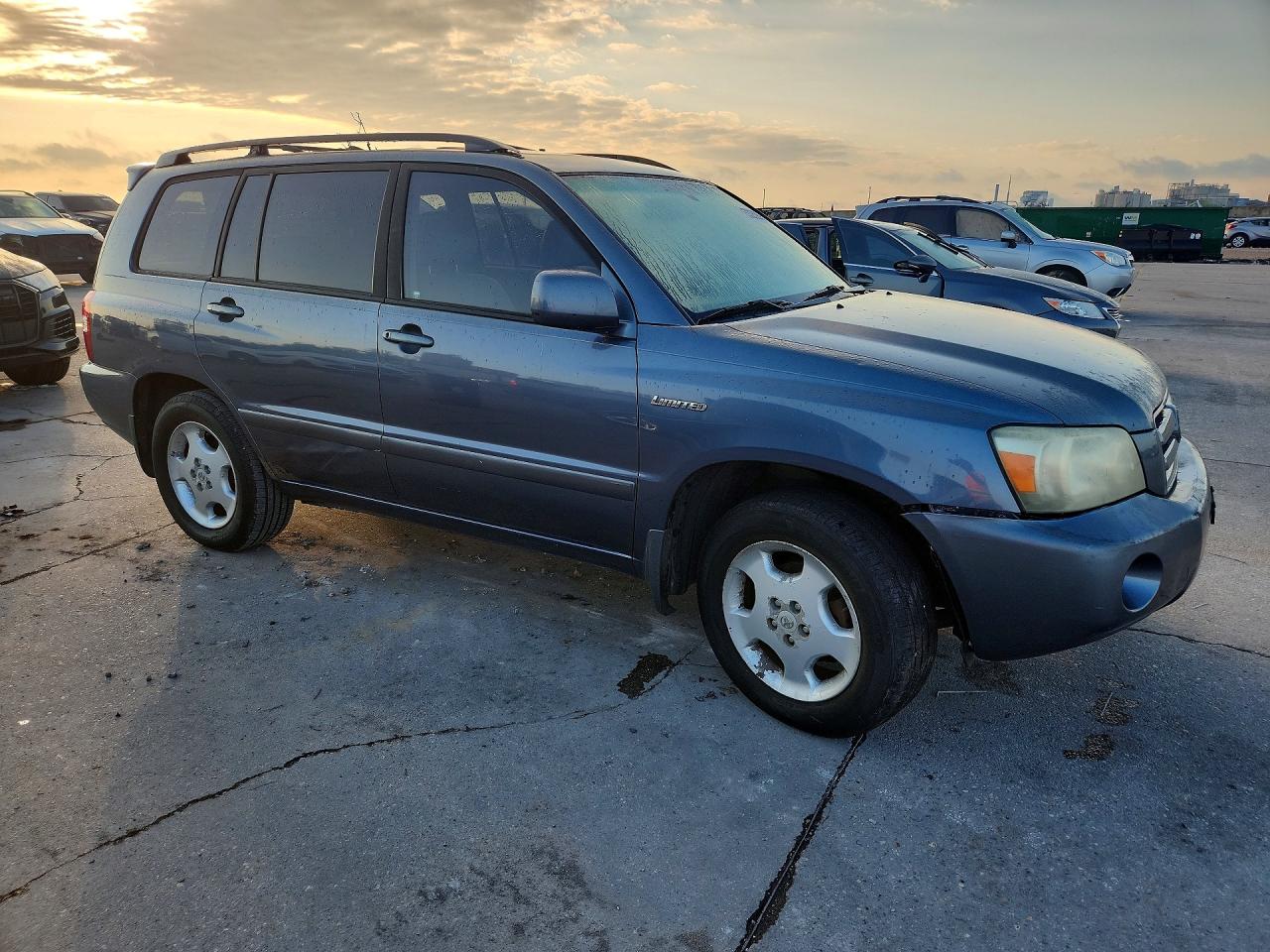 2004 Toyota Highlander Limited Blue vin: JTEDP21A540016745