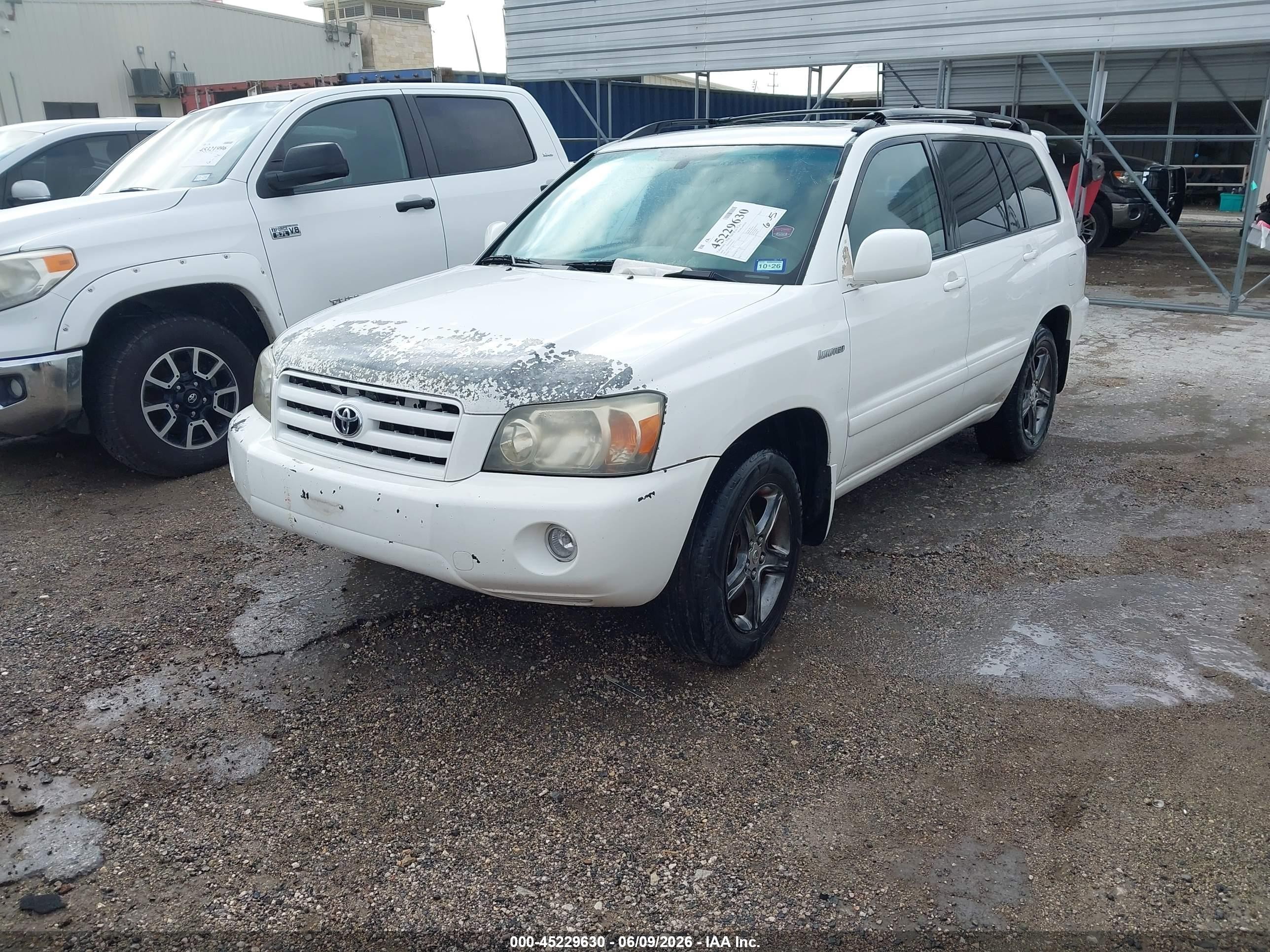 2004 Toyota Highlander Limited V6 White vin: JTEDP21A540018253