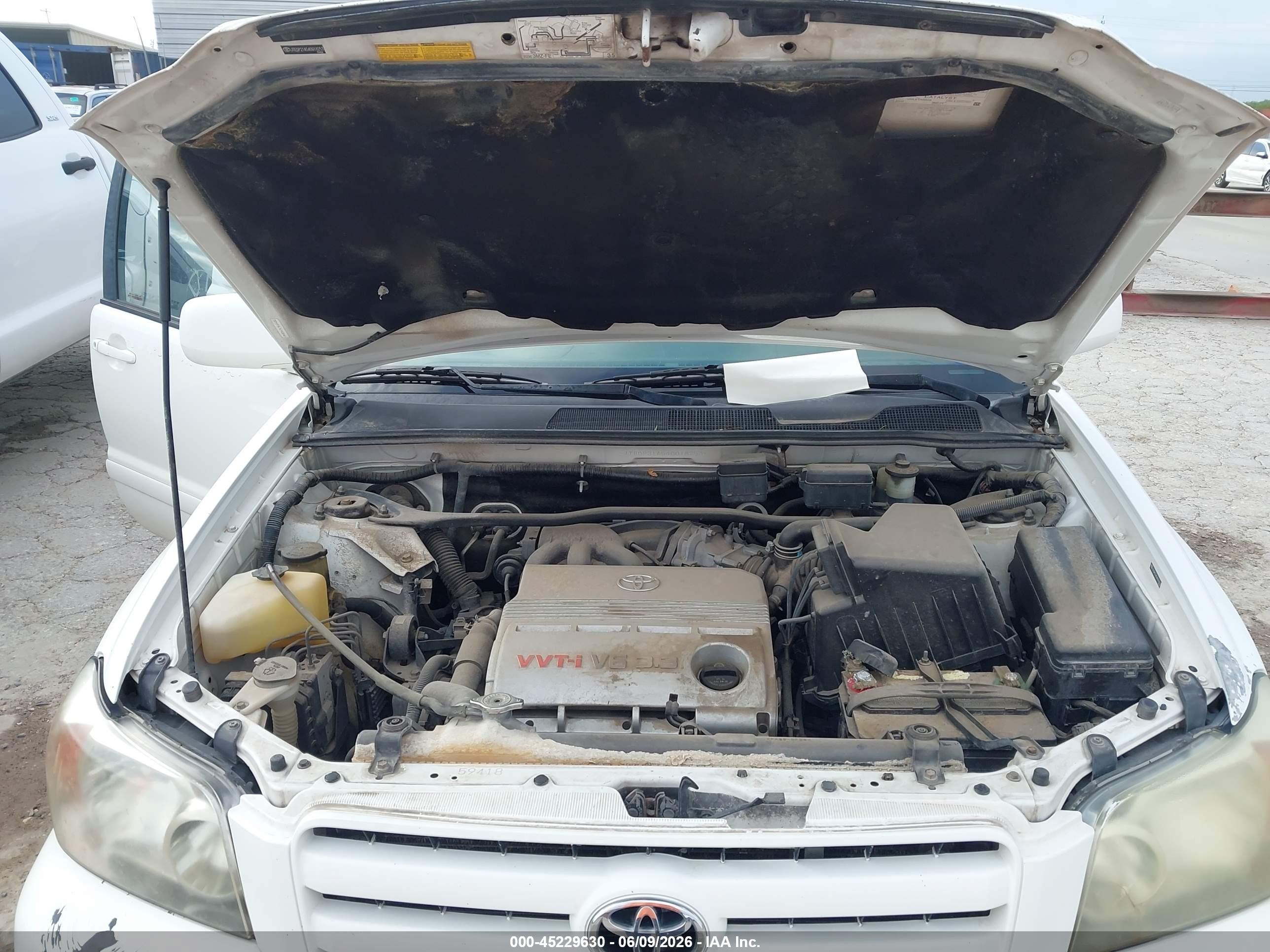 2004 Toyota Highlander Limited V6 White vin: JTEDP21A540018253