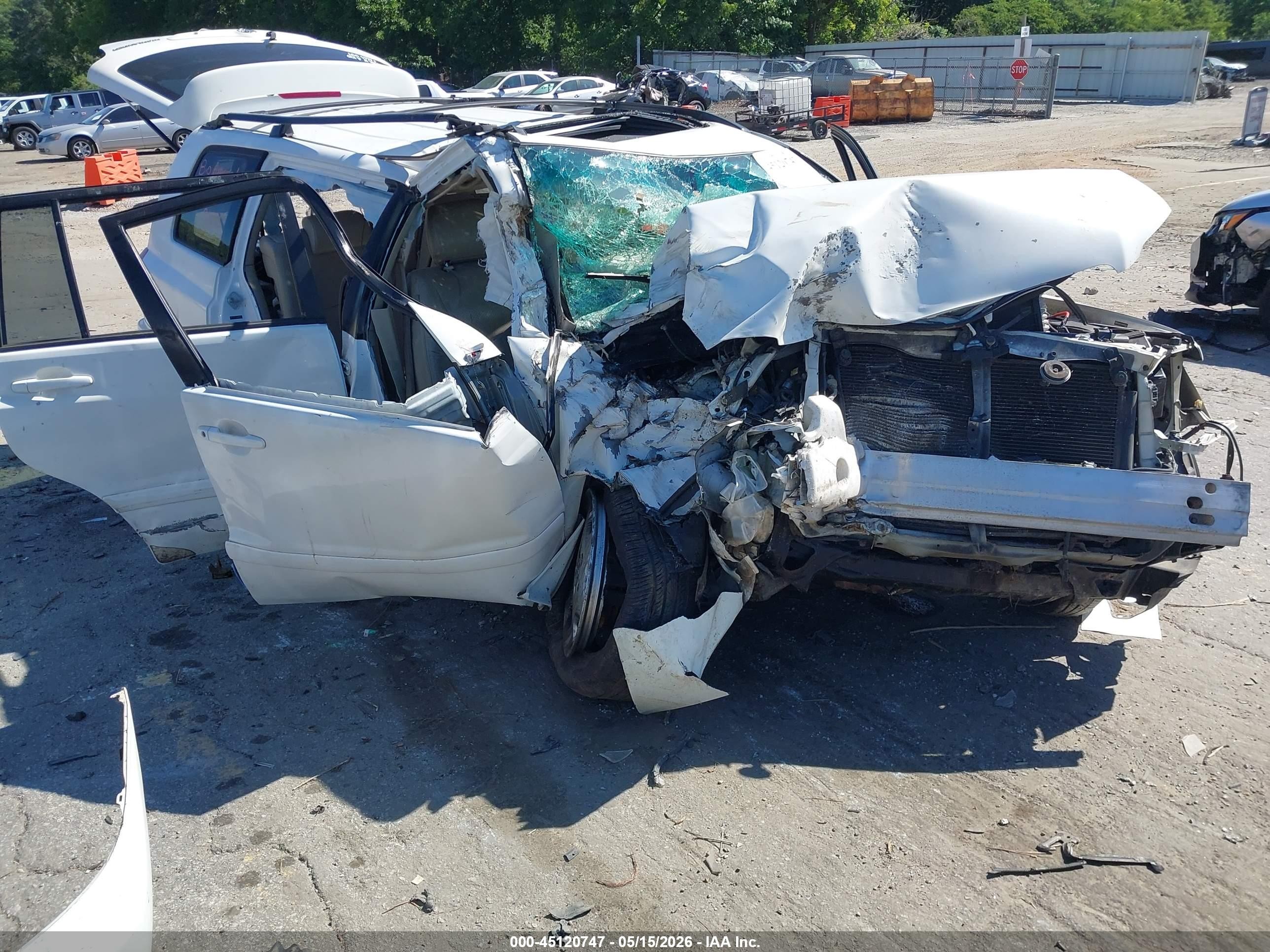 2004 Toyota Highlander Limited V6 White vin: JTEDP21A540034677