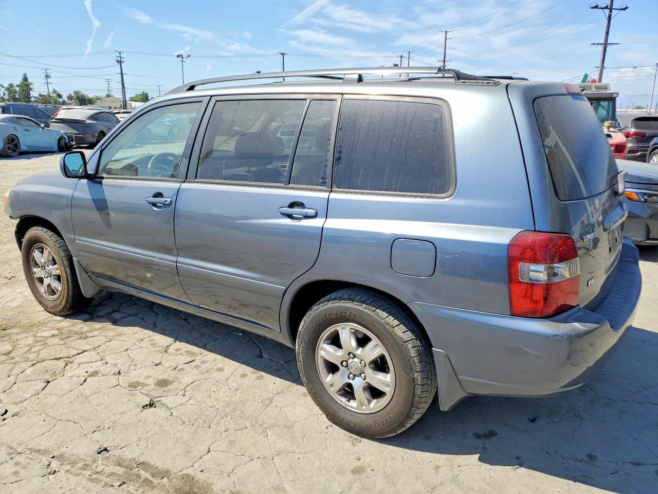 2005 Toyota Highlander Limited Blue vin: JTEDP21A550054770