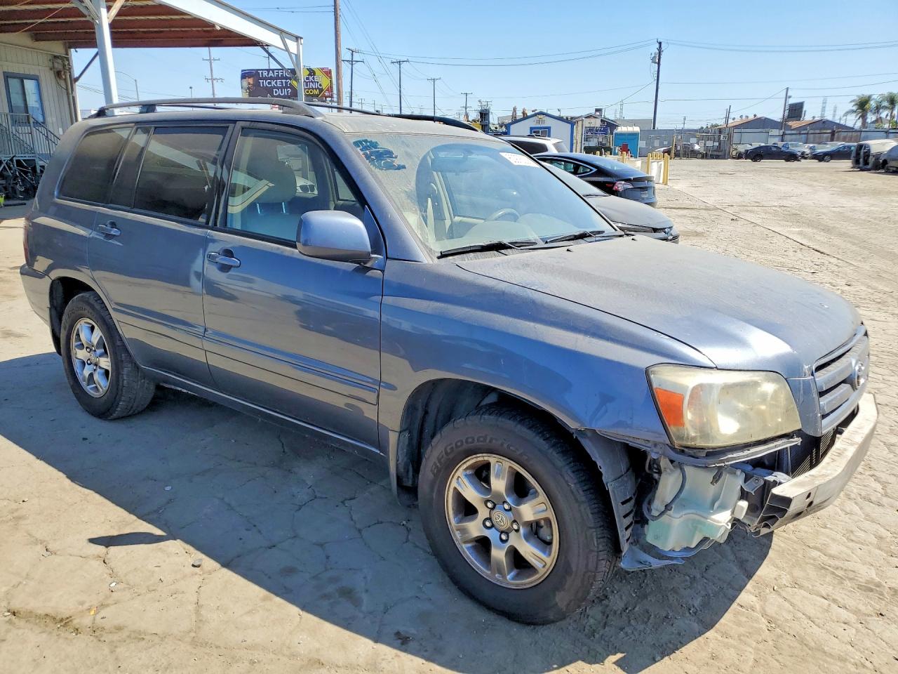 2005 Toyota Highlander Limited Blue vin: JTEDP21A550054770