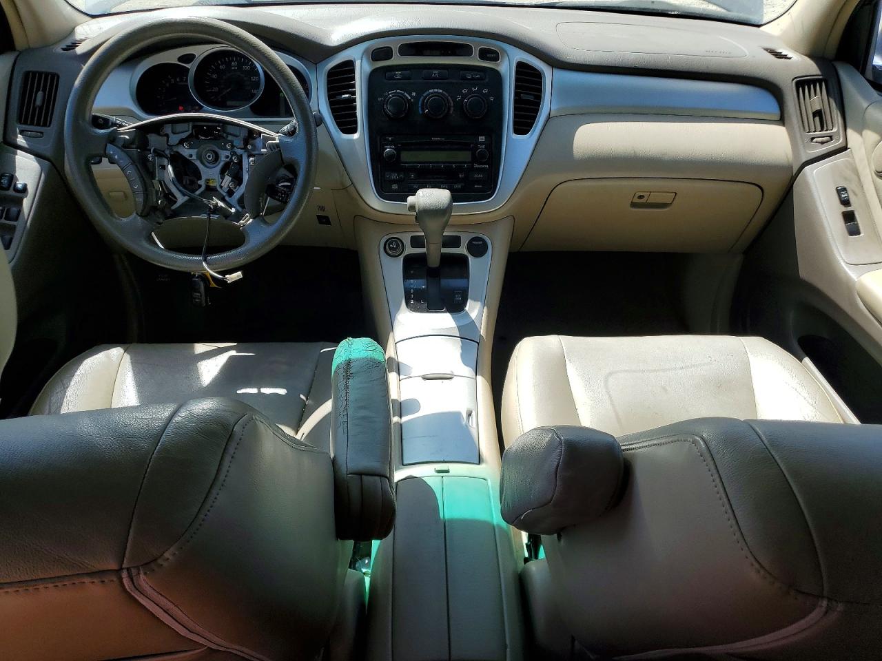 2005 Toyota Highlander Limited Blue vin: JTEDP21A550054770