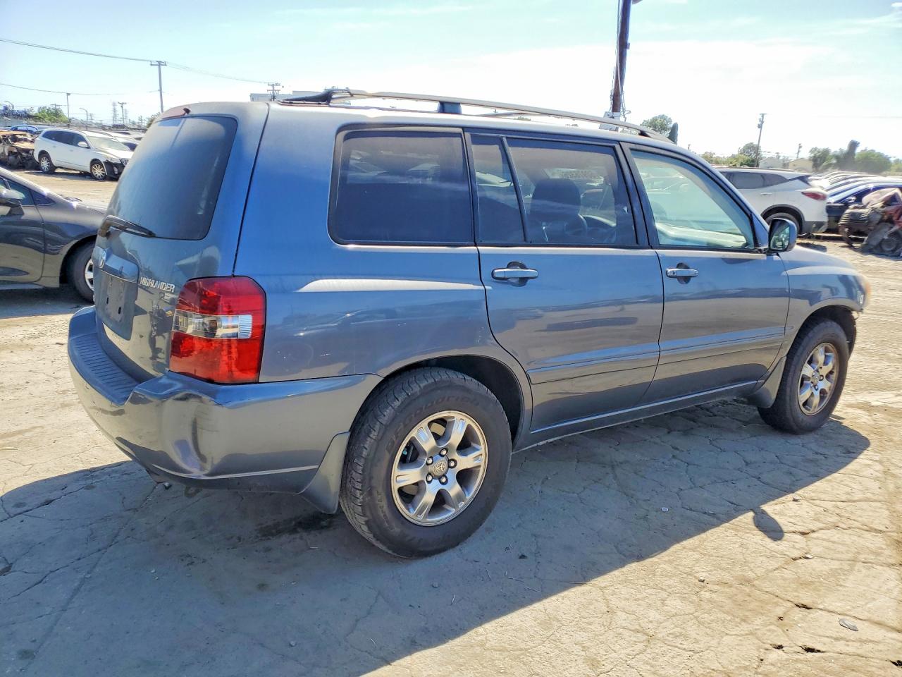 2005 Toyota Highlander Limited Blue vin: JTEDP21A550054770