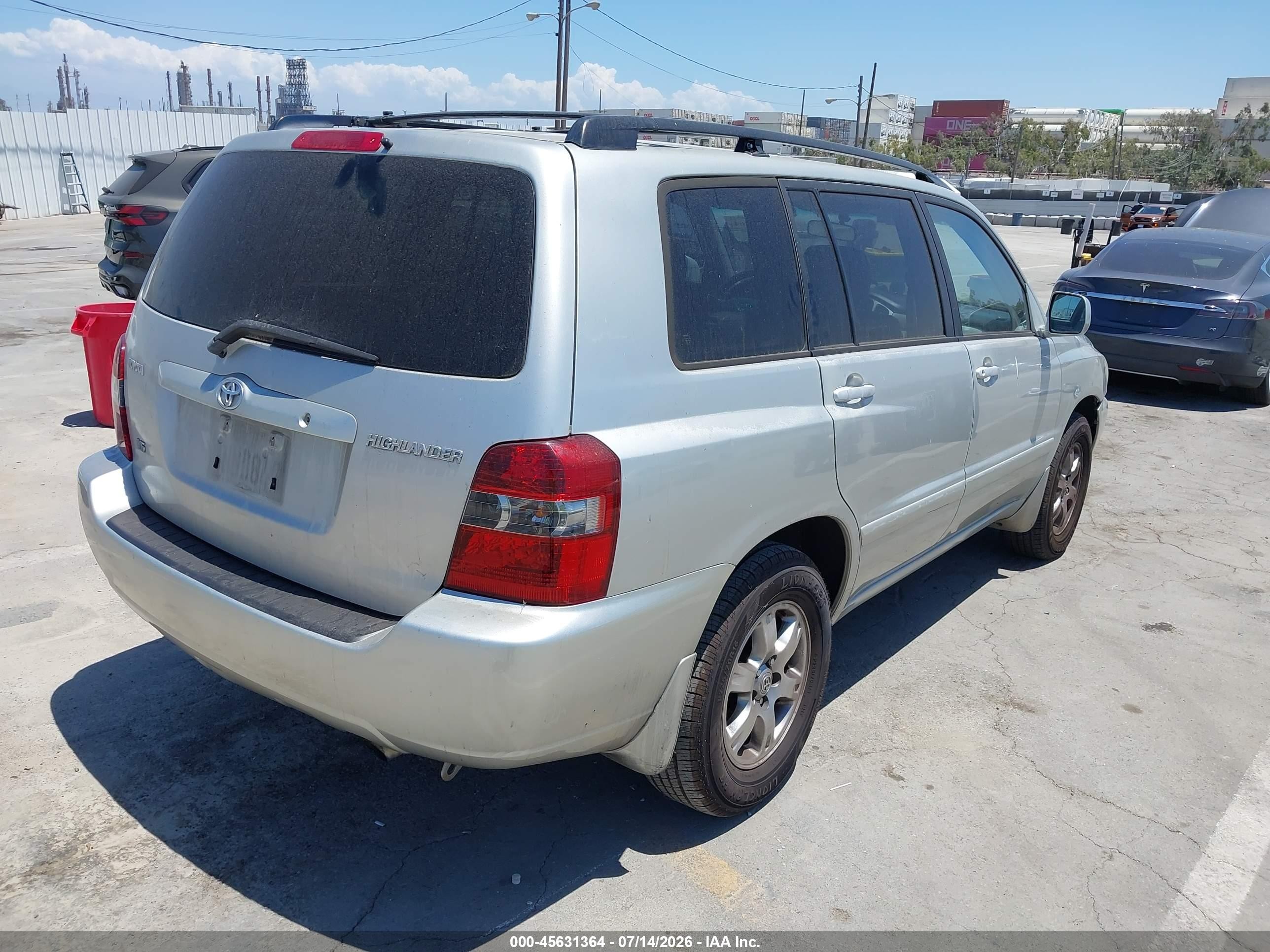 2005 Toyota Highlander V6 Silver vin: JTEDP21A550056549