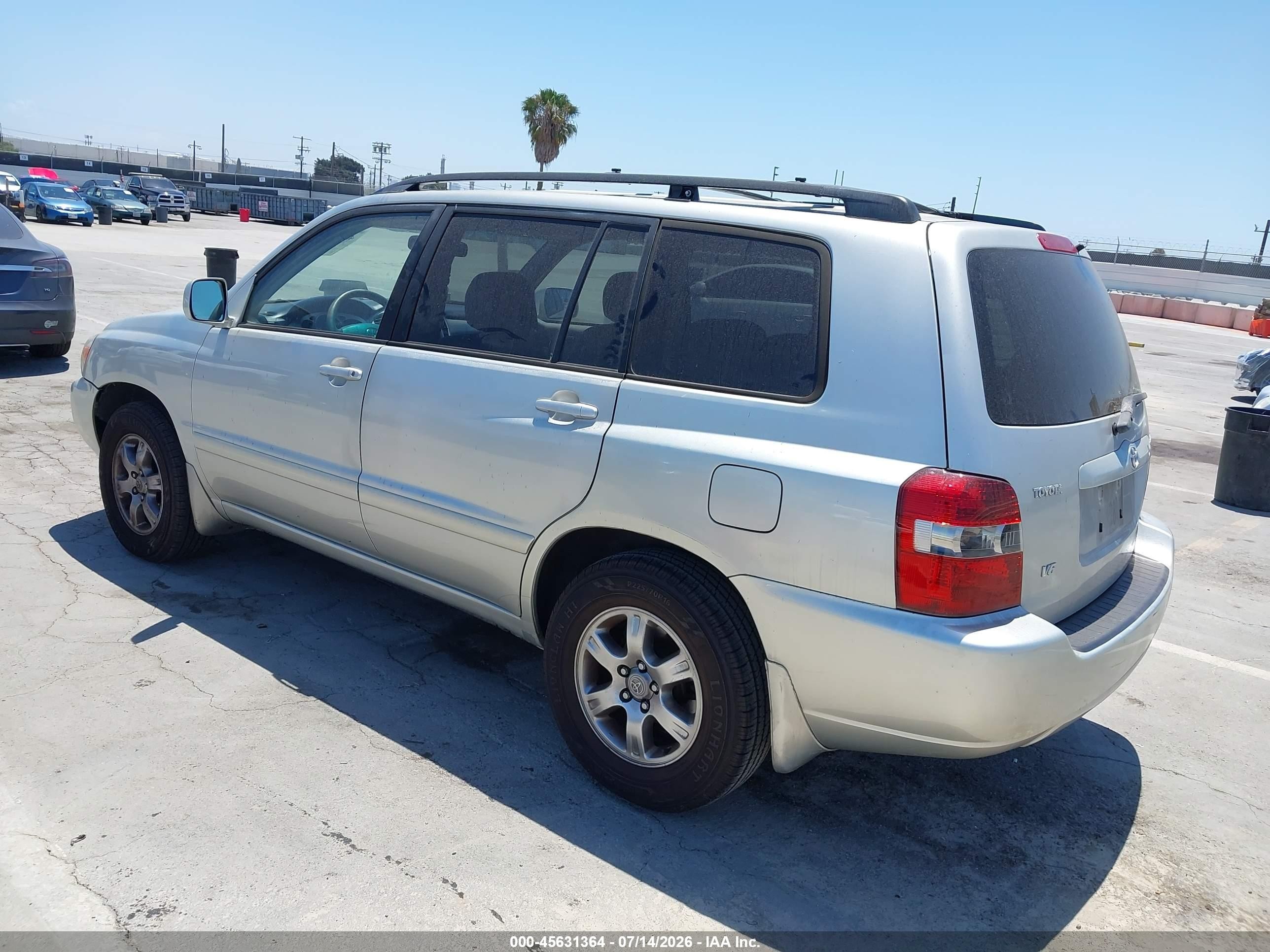 2005 Toyota Highlander V6 Silver vin: JTEDP21A550056549