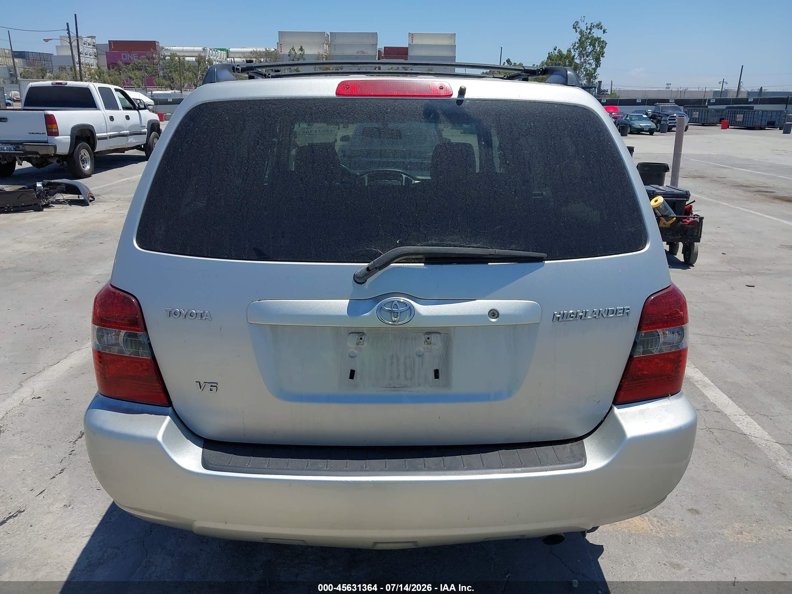 2005 Toyota Highlander V6 Silver vin: JTEDP21A550056549