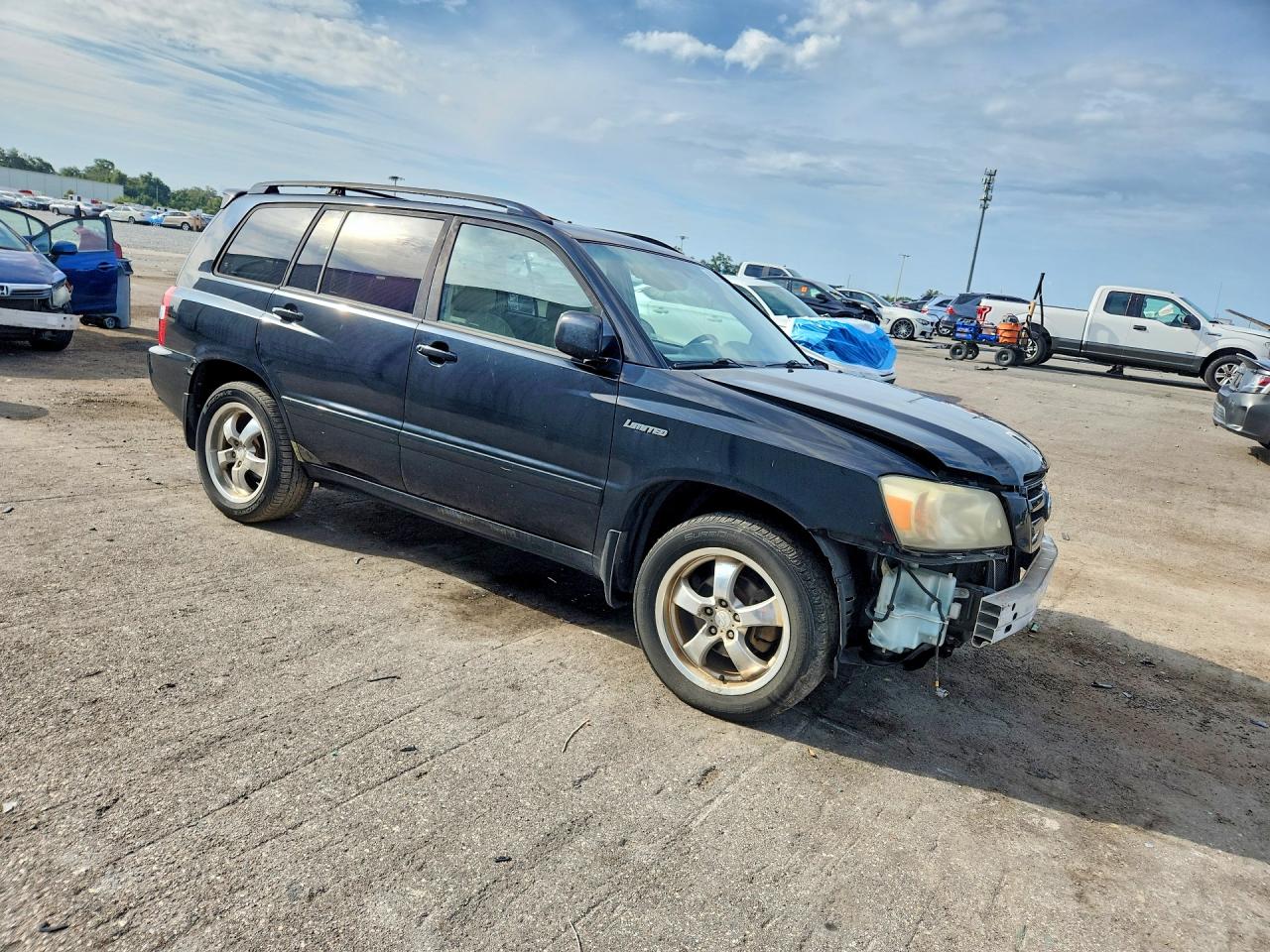 2005 Toyota Highlander Limited Gray vin: JTEDP21A550074842