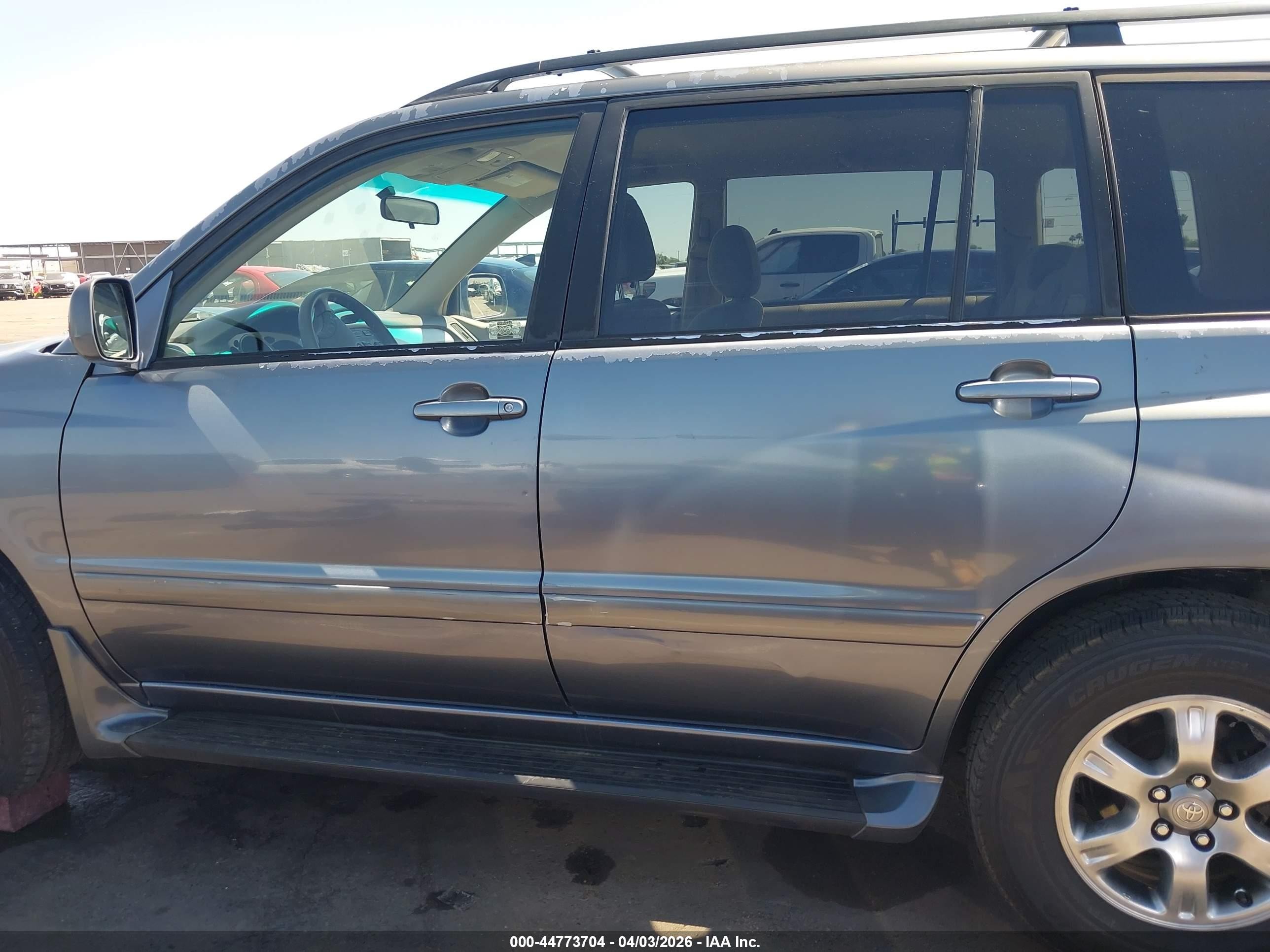 2005 Toyota Highlander V6 Blue vin: JTEDP21A550081807