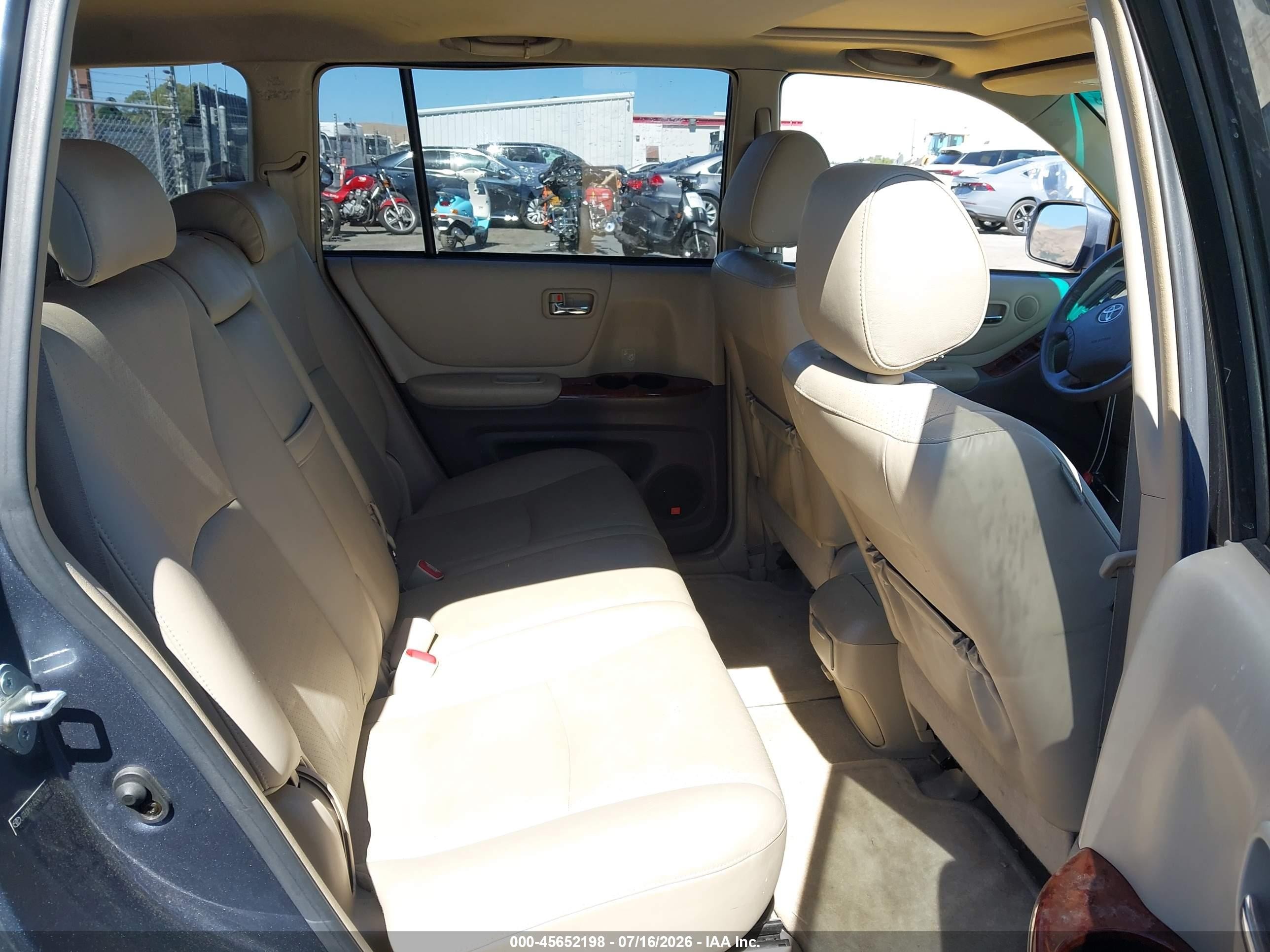 2006 Toyota Highlander Limited V6 Blue vin: JTEDP21A560117142