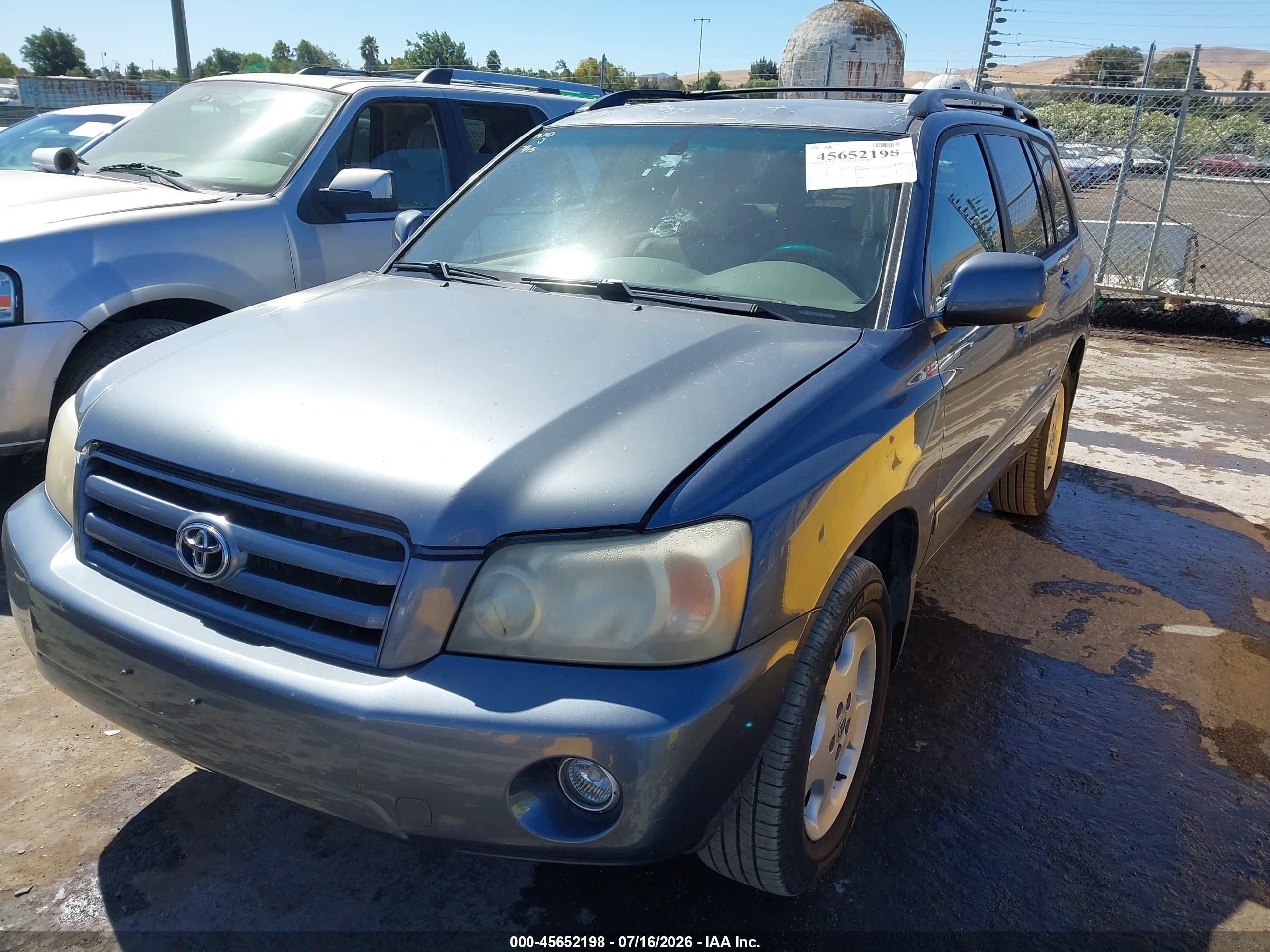 2006 Toyota Highlander Limited V6 Blue vin: JTEDP21A560117142