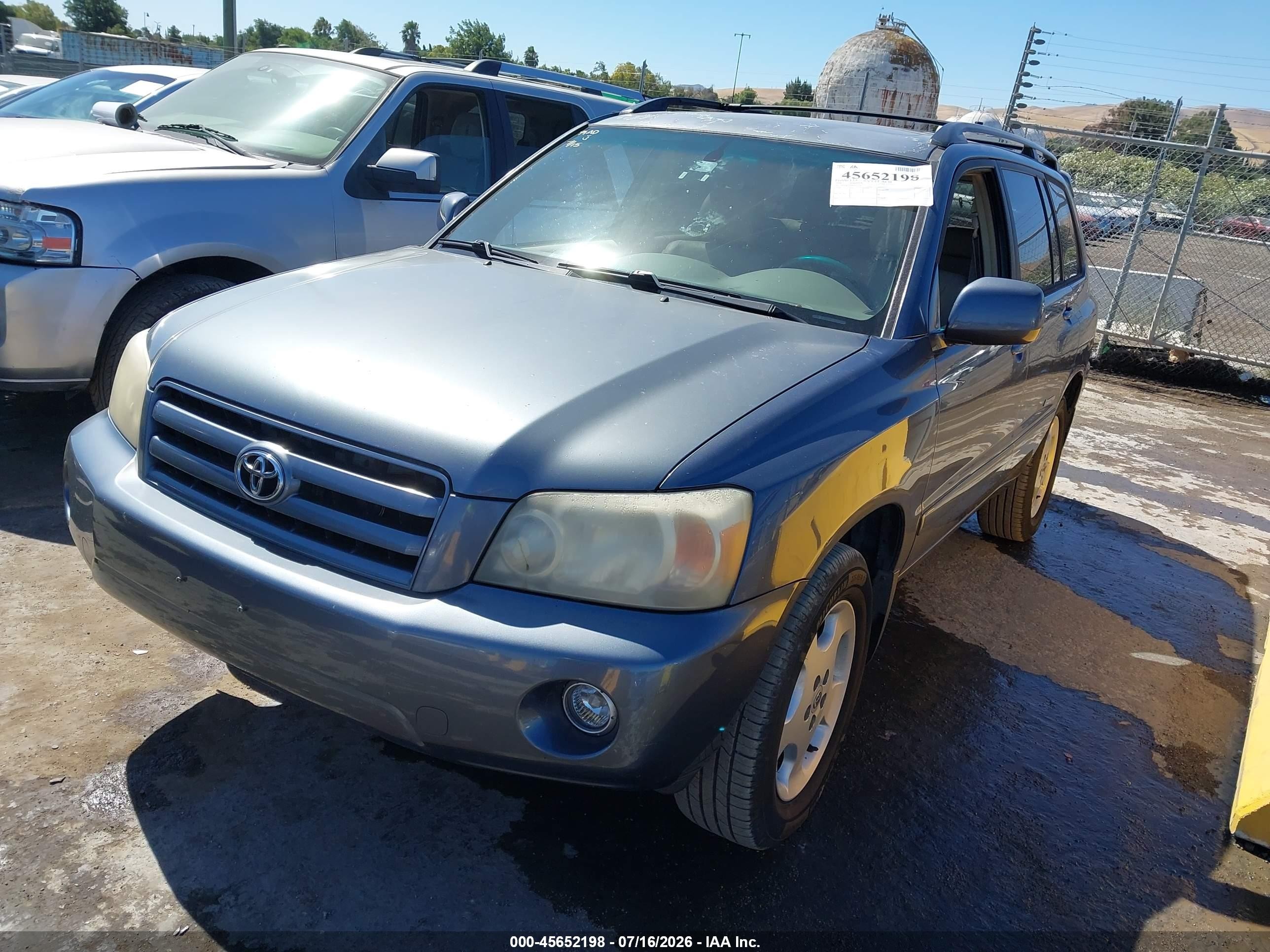 2006 Toyota Highlander Limited V6 Blue vin: JTEDP21A560117142