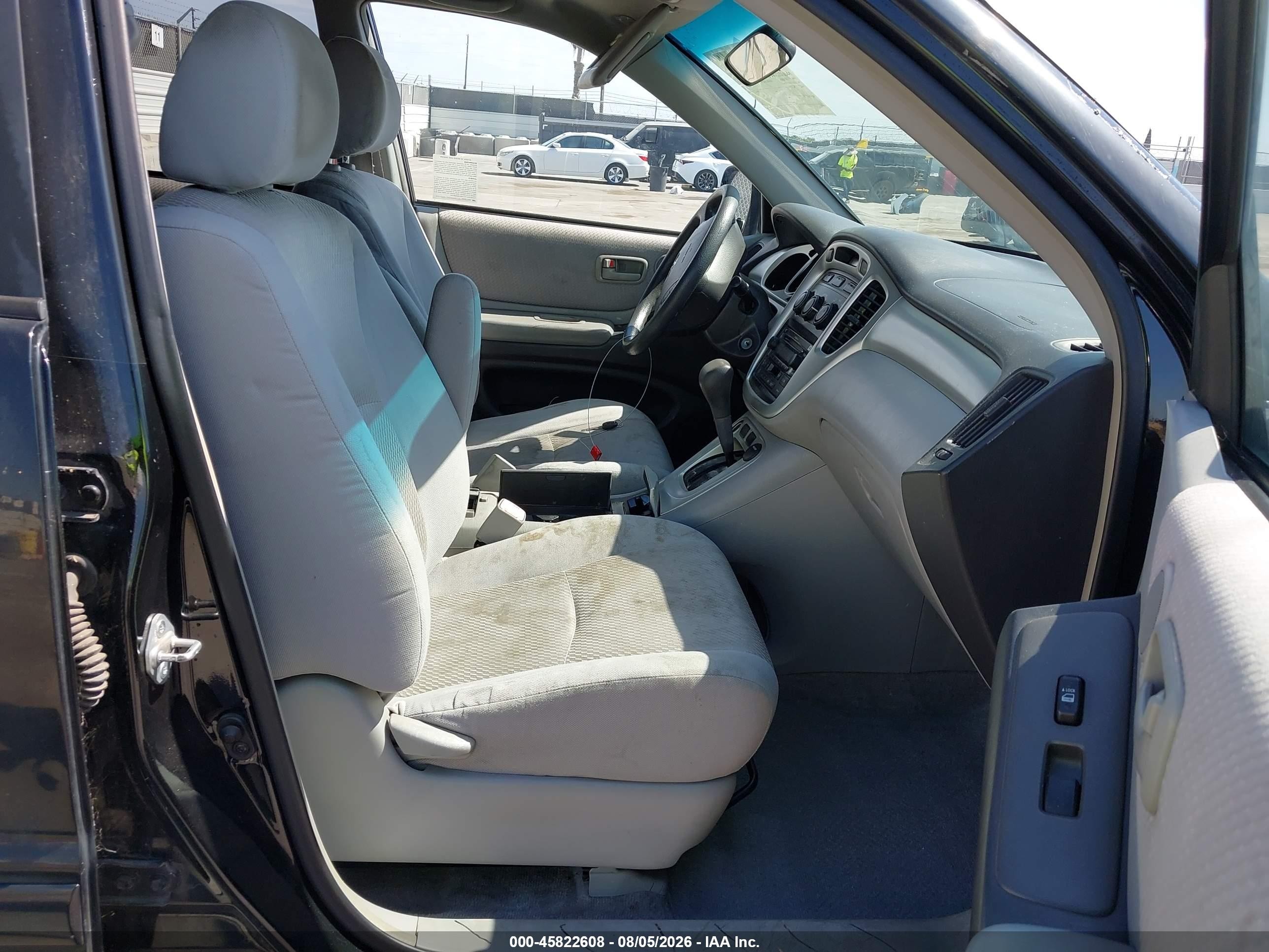 2006 Toyota Highlander V6 Black vin: JTEDP21A560123927