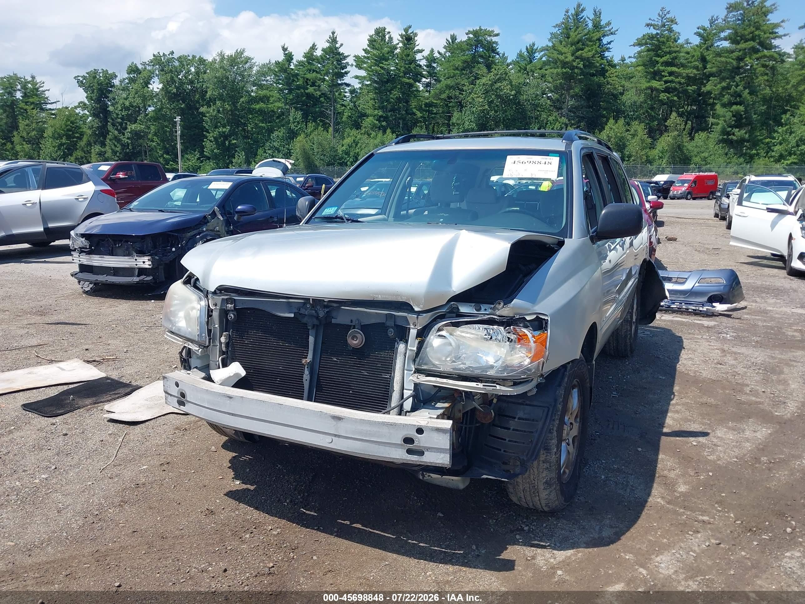2007 Toyota Highlander 3rd Row Silver vin: JTEDP21A570129941