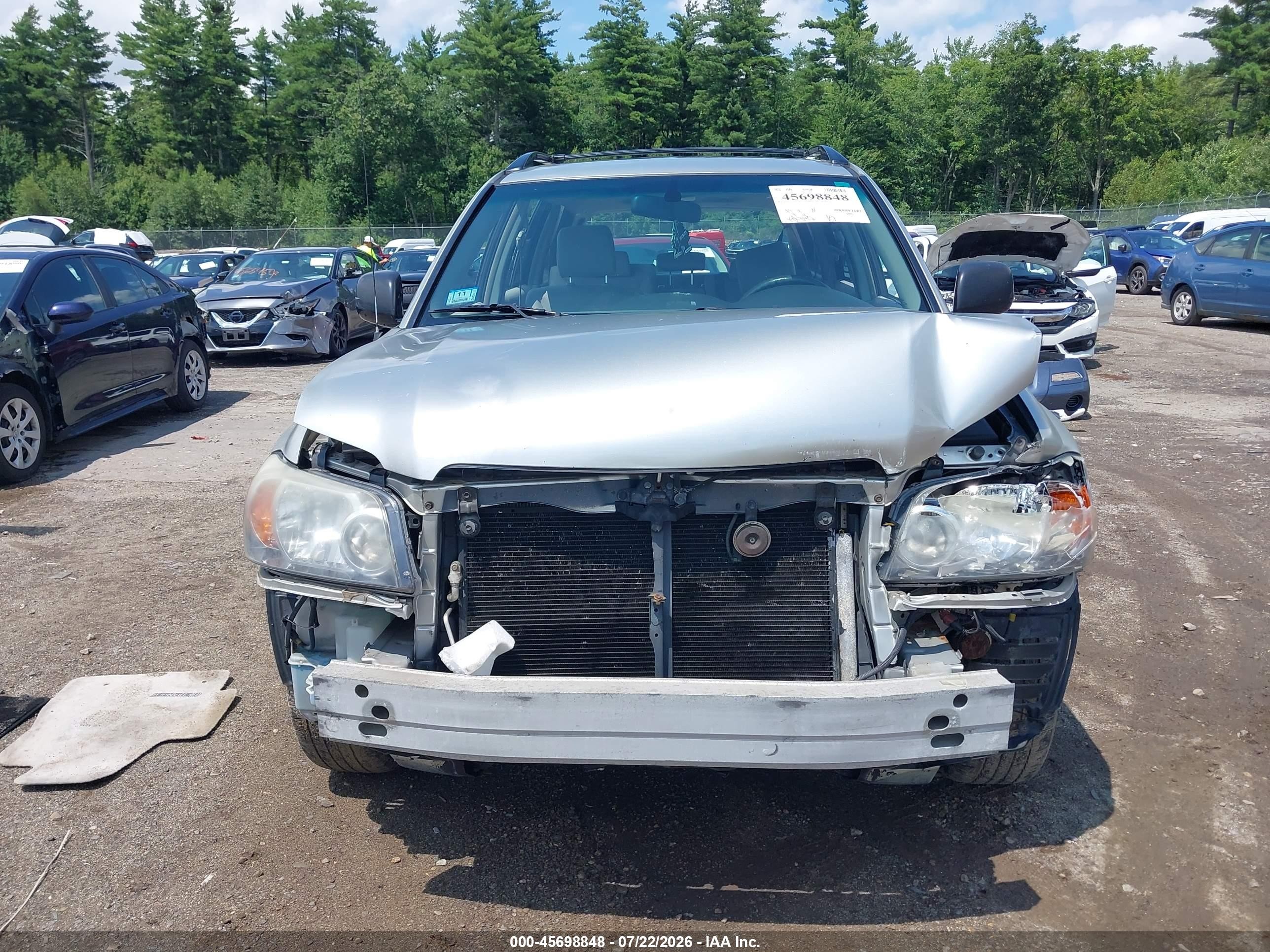 2007 Toyota Highlander 3rd Row Silver vin: JTEDP21A570129941