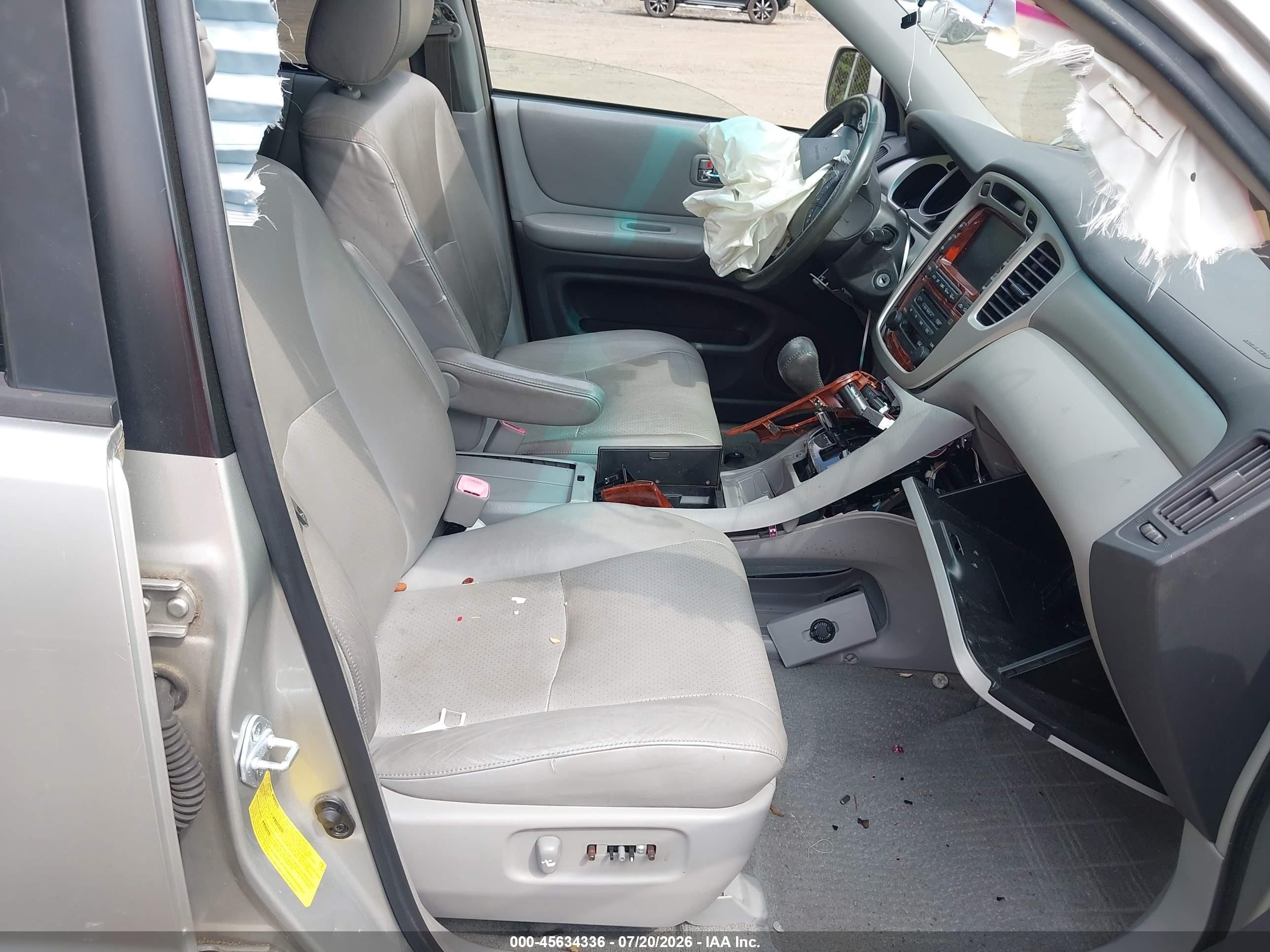2007 Toyota Highlander Limited W/3rd Row Silver vin: JTEDP21A570143466