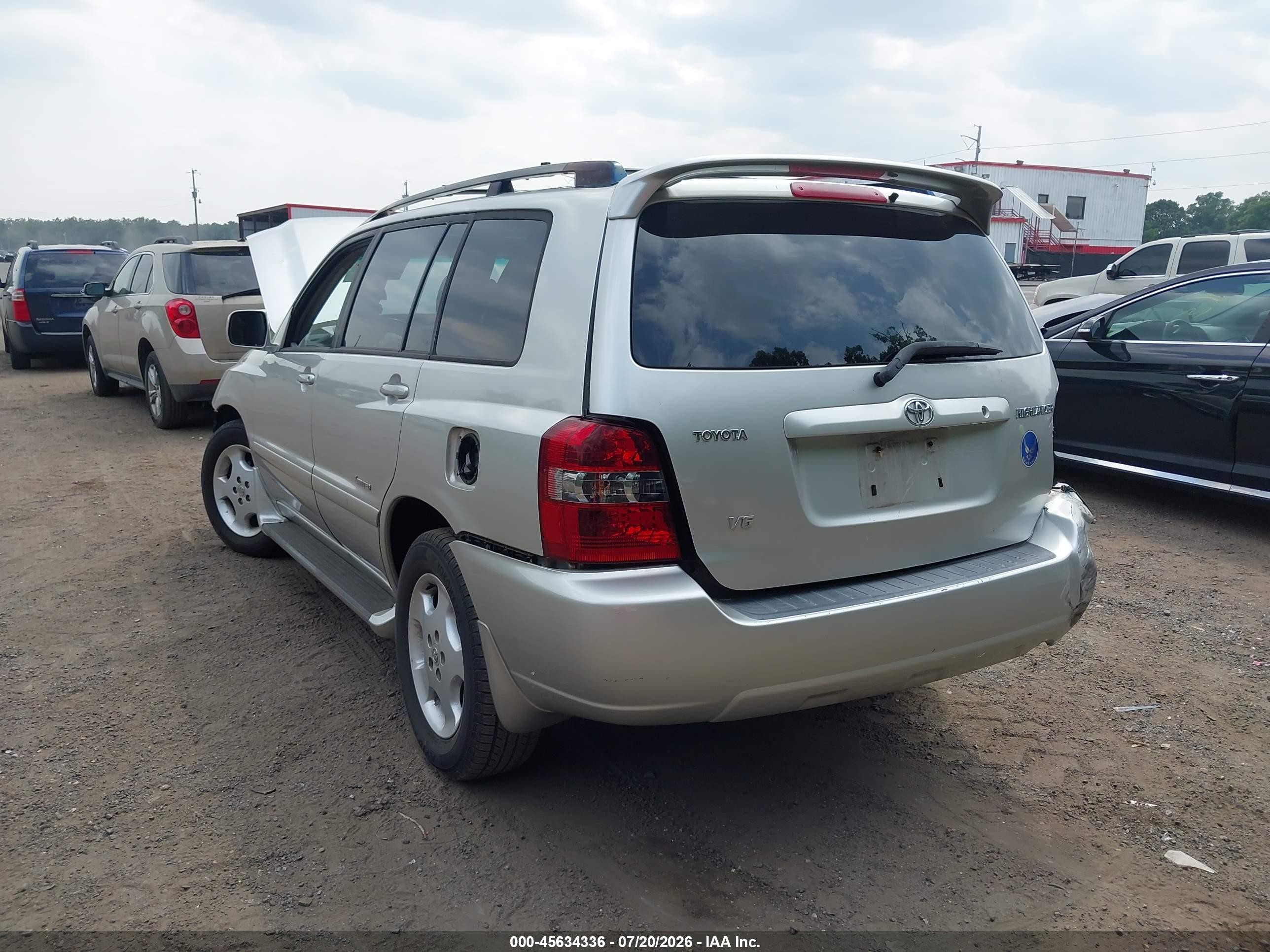2007 Toyota Highlander Limited W/3rd Row Silver vin: JTEDP21A570143466