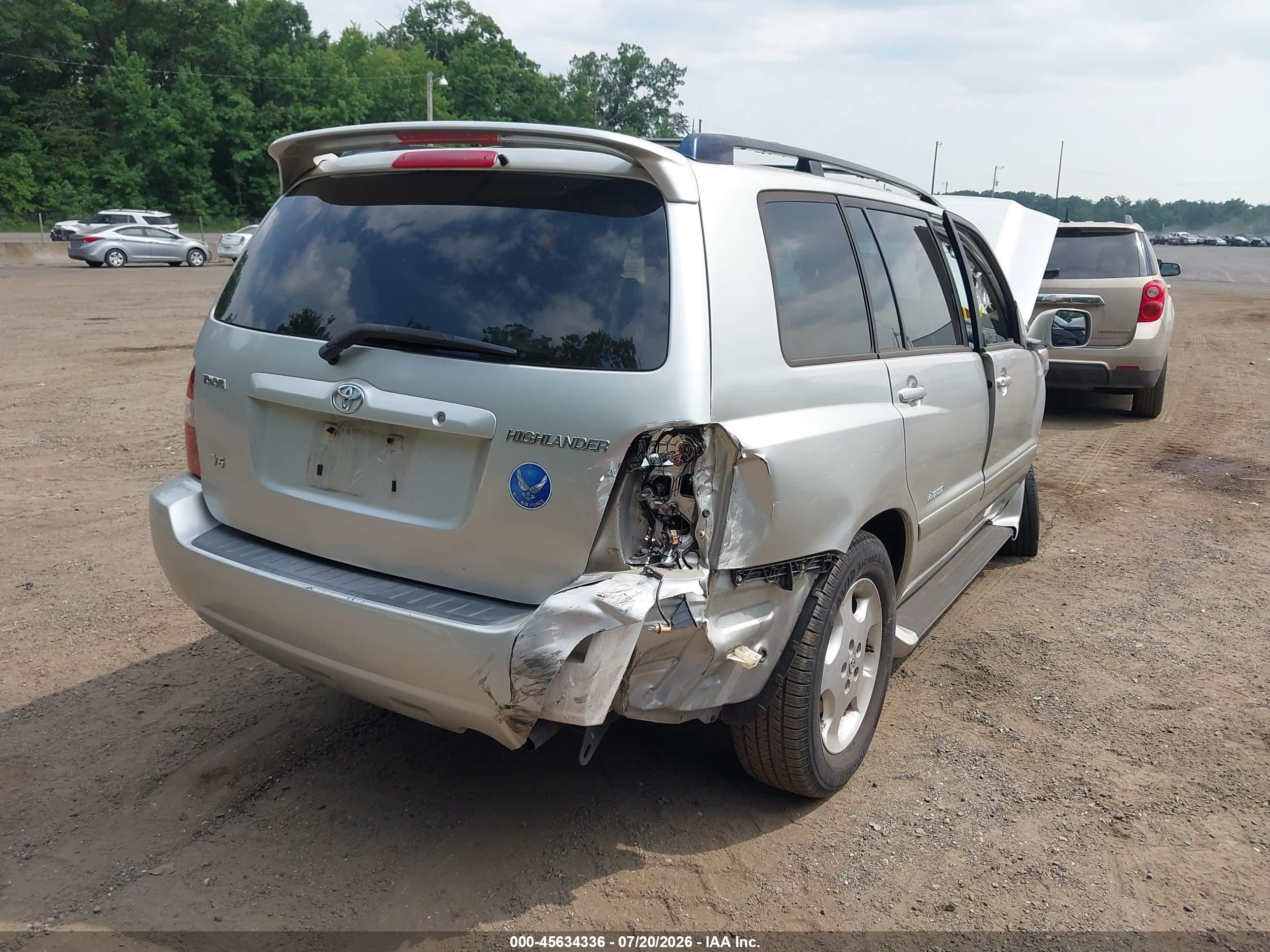 2007 Toyota Highlander Limited W/3rd Row Silver vin: JTEDP21A570143466
