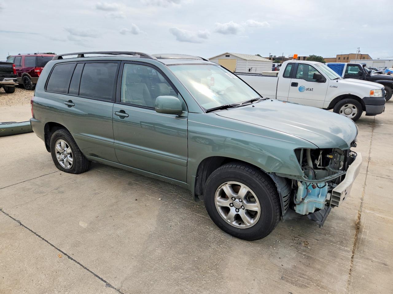 2004 Toyota Highlander Base Green vin: JTEDP21A640003101