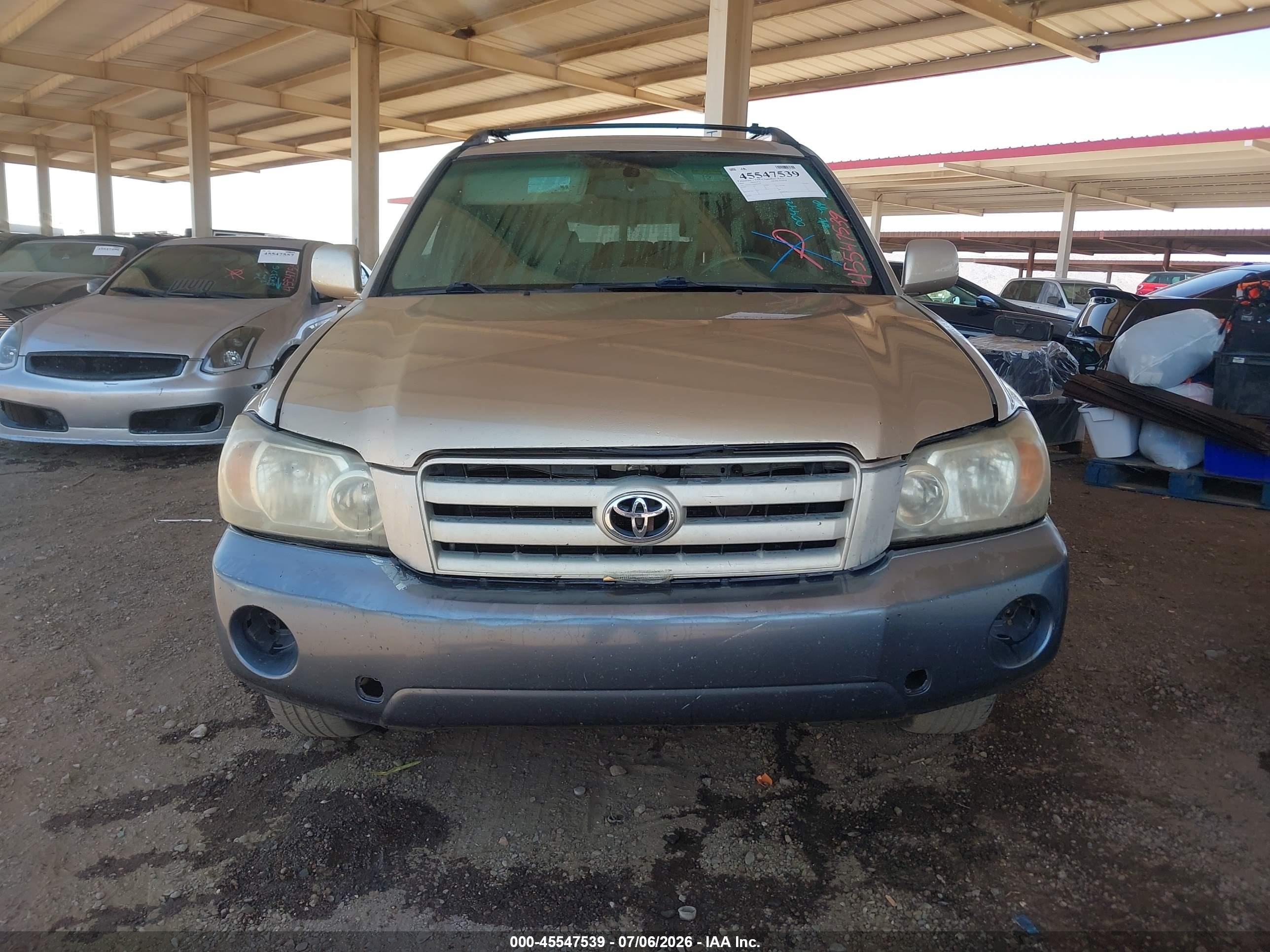 2004 Toyota Highlander V6 Tan vin: JTEDP21A640004426