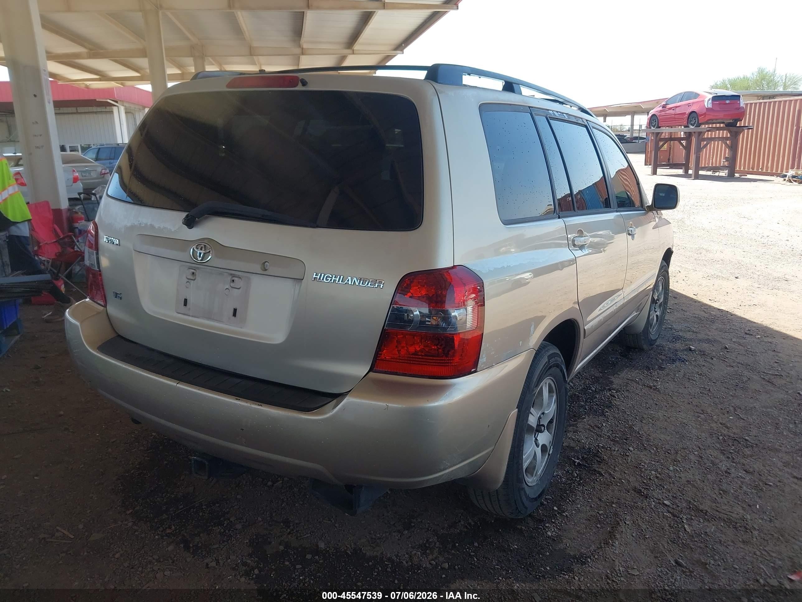 2004 Toyota Highlander V6 Tan vin: JTEDP21A640004426