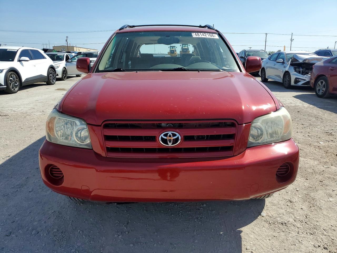 2004 Toyota Highlander Base Red vin: JTEDP21A640016382