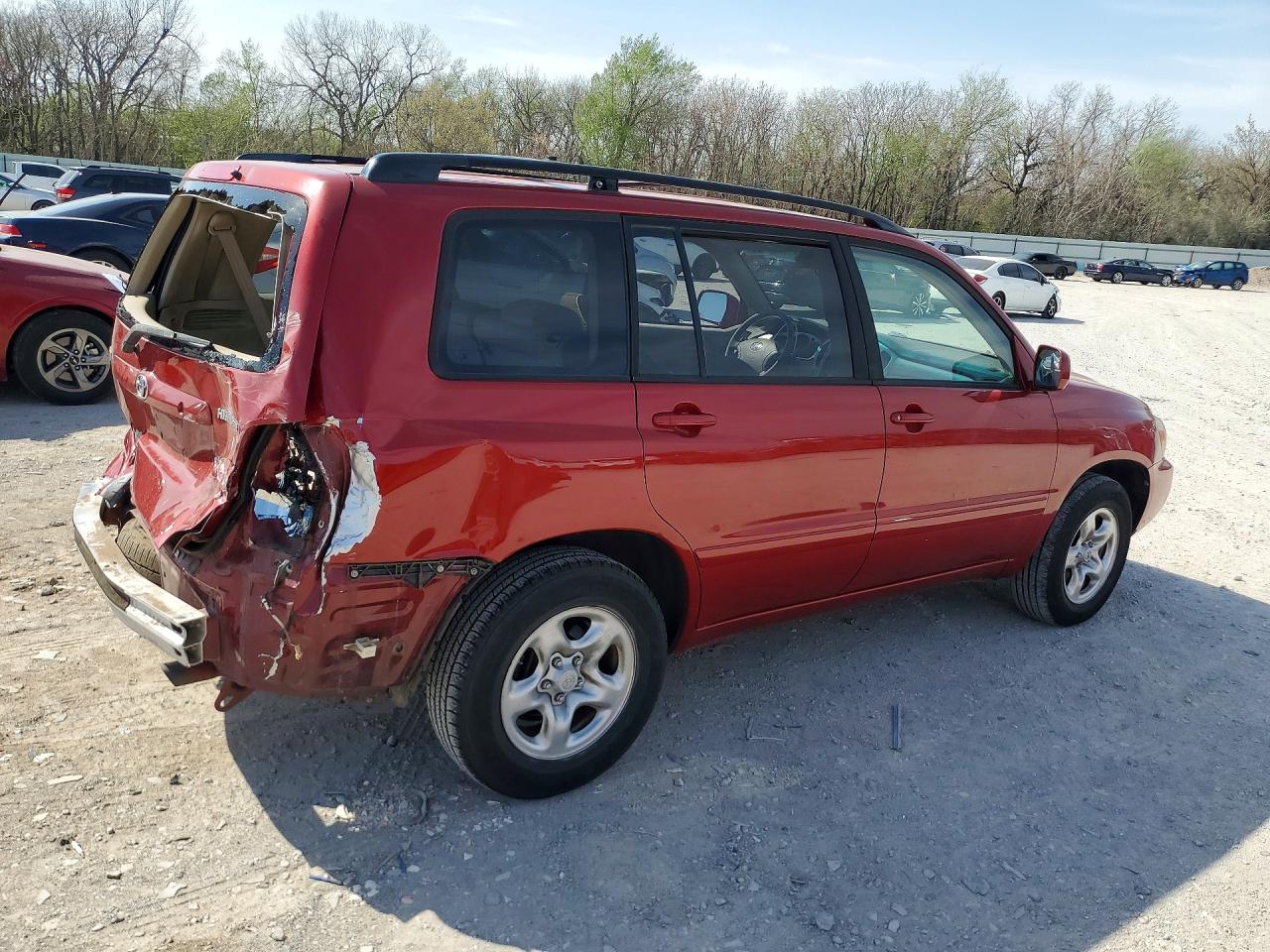 2004 Toyota Highlander Base Red vin: JTEDP21A640016382
