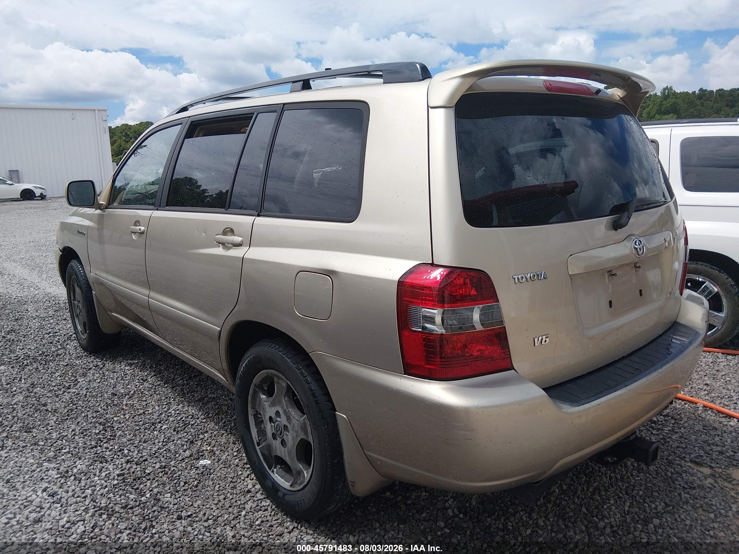 2005 Toyota Highlander Limited V6 Gold vin: JTEDP21A650047293